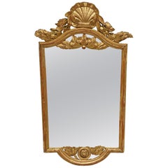 Neoclassical Gilt Small Console Mirror