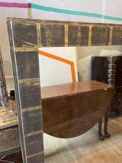 Neoclassical Giltwood and Grey Bole Rectangular Mirror