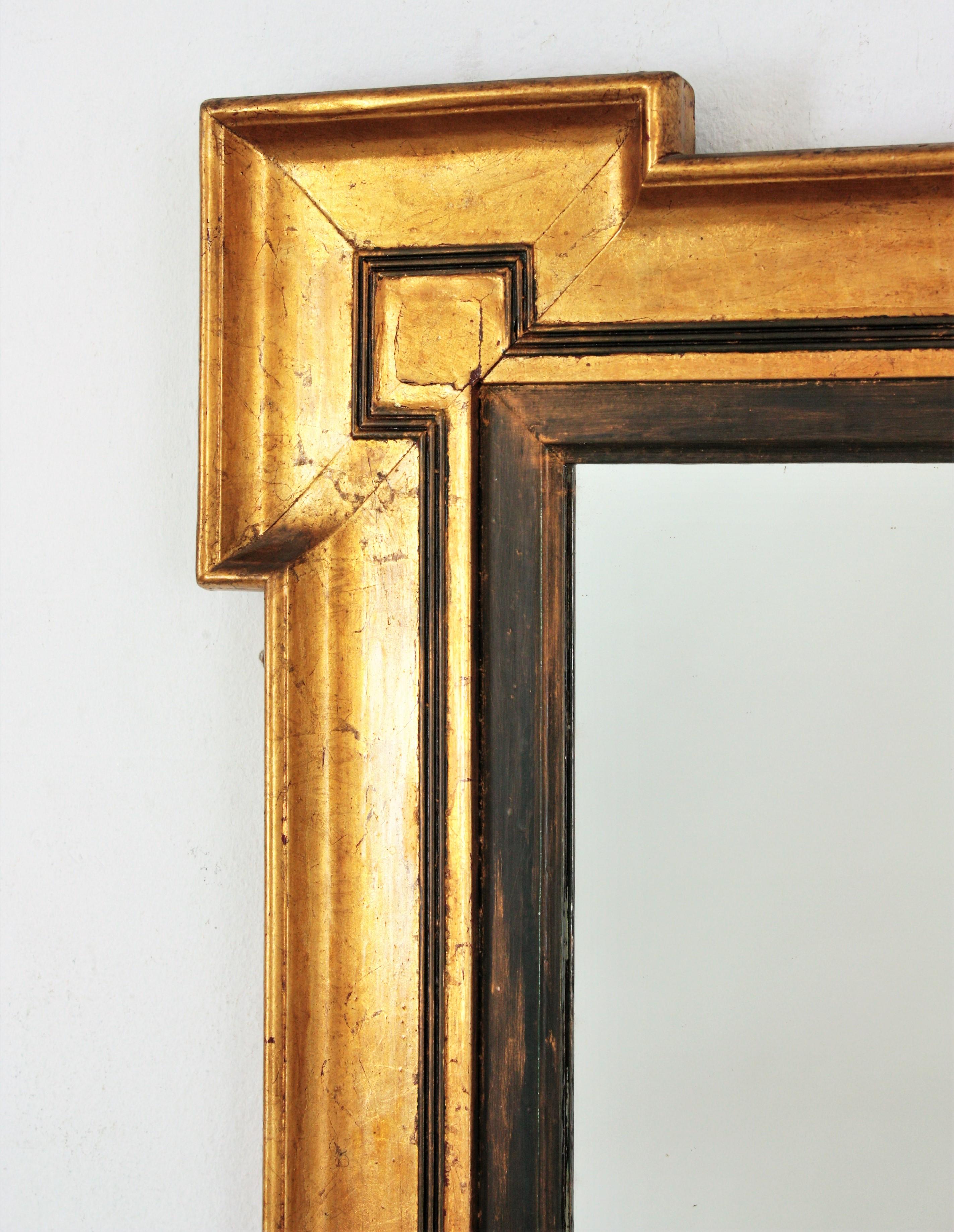 Neoclassical Modern Giltwood Mirror For Sale 1