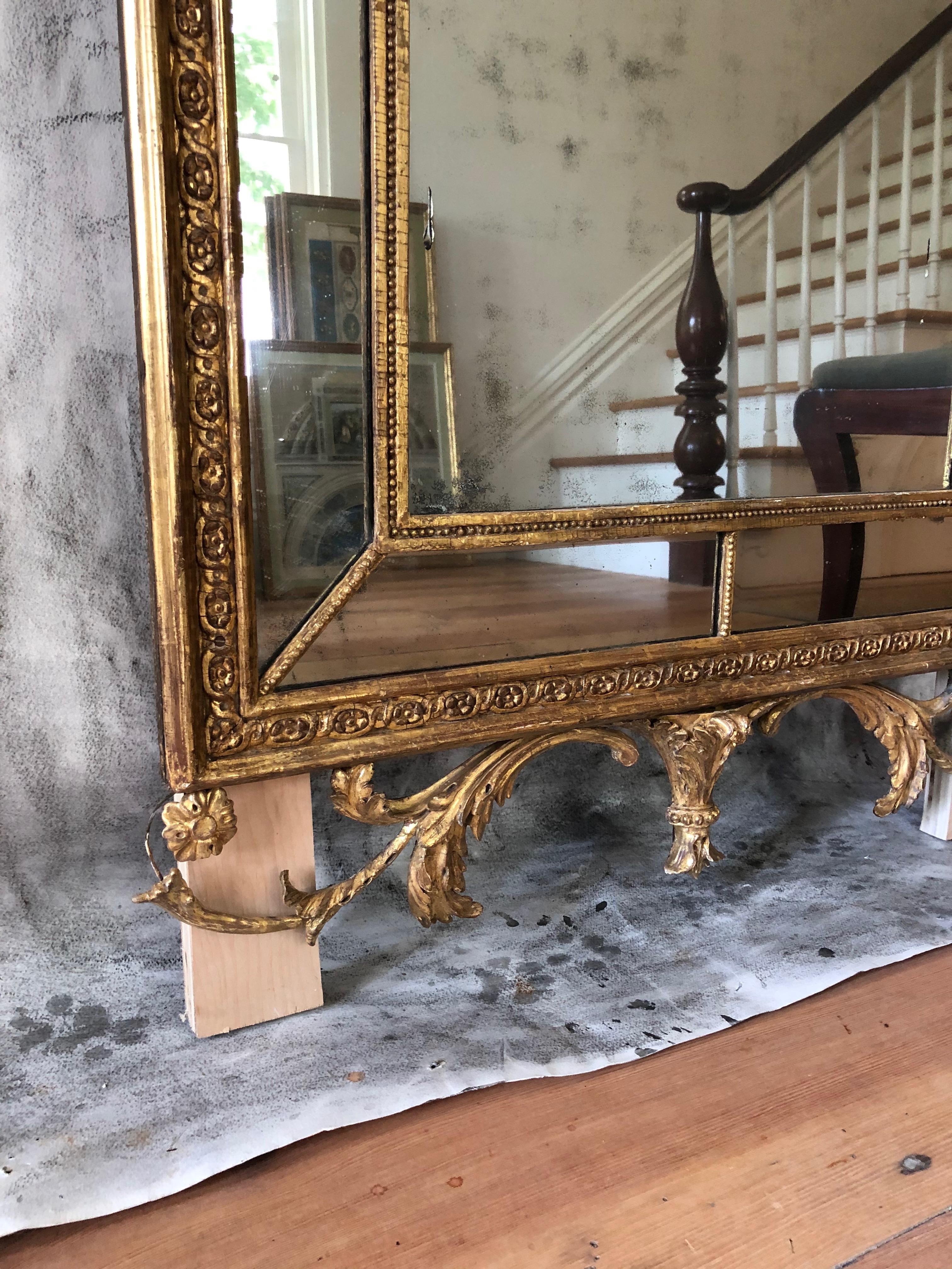 Neoclassical Giltwood Pier Mirror 1