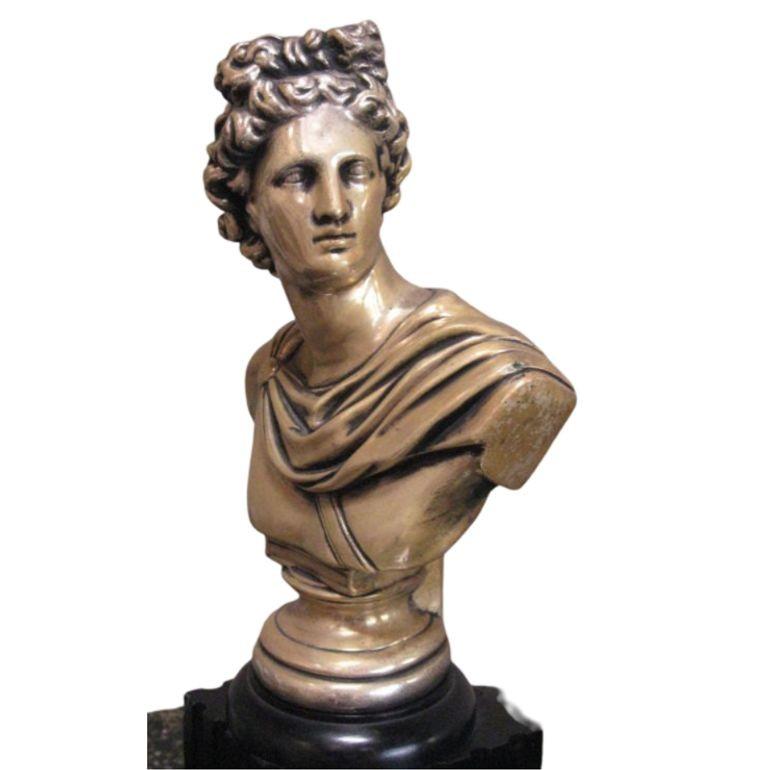 American MCM High Style Hollywood Regency God & Goddess Pillar Table Lamps, Pair For Sale