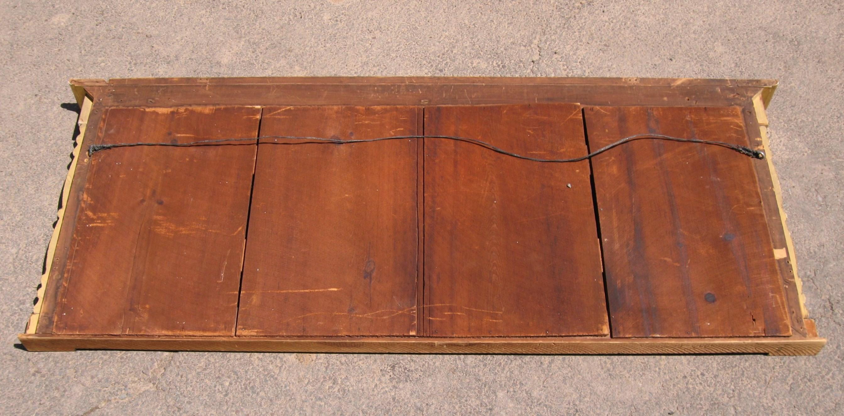 Neoclassical Gold Leaf Gilt Mirror 3 Sections For Sale 6