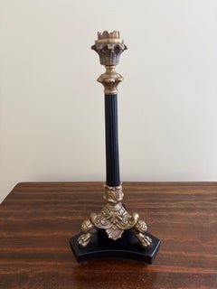 Neoclassical Grand Tour Lion Paw Feet Candle Holder