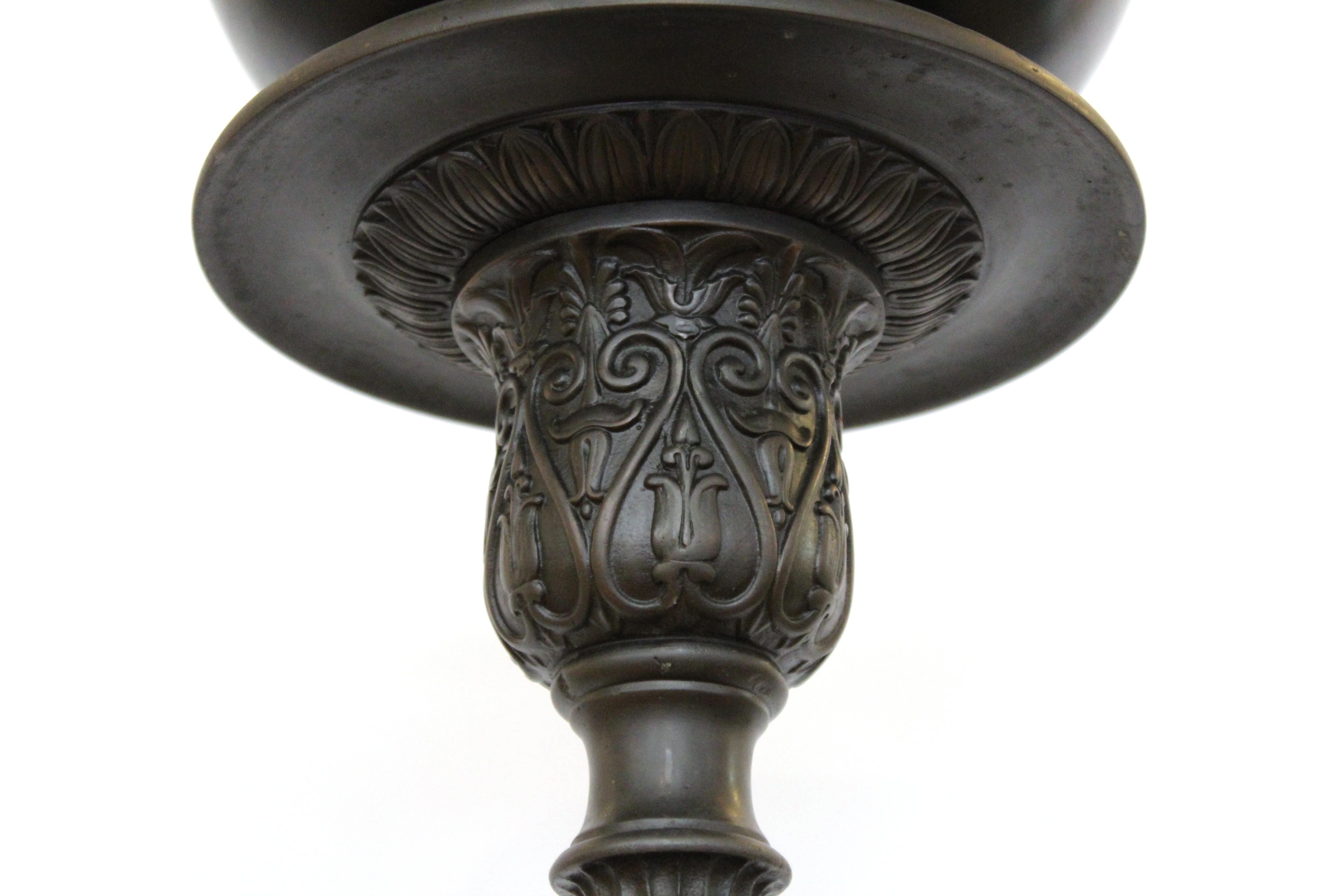 Neoclassical Grand Tour Style Patinated Metal Torchères 6