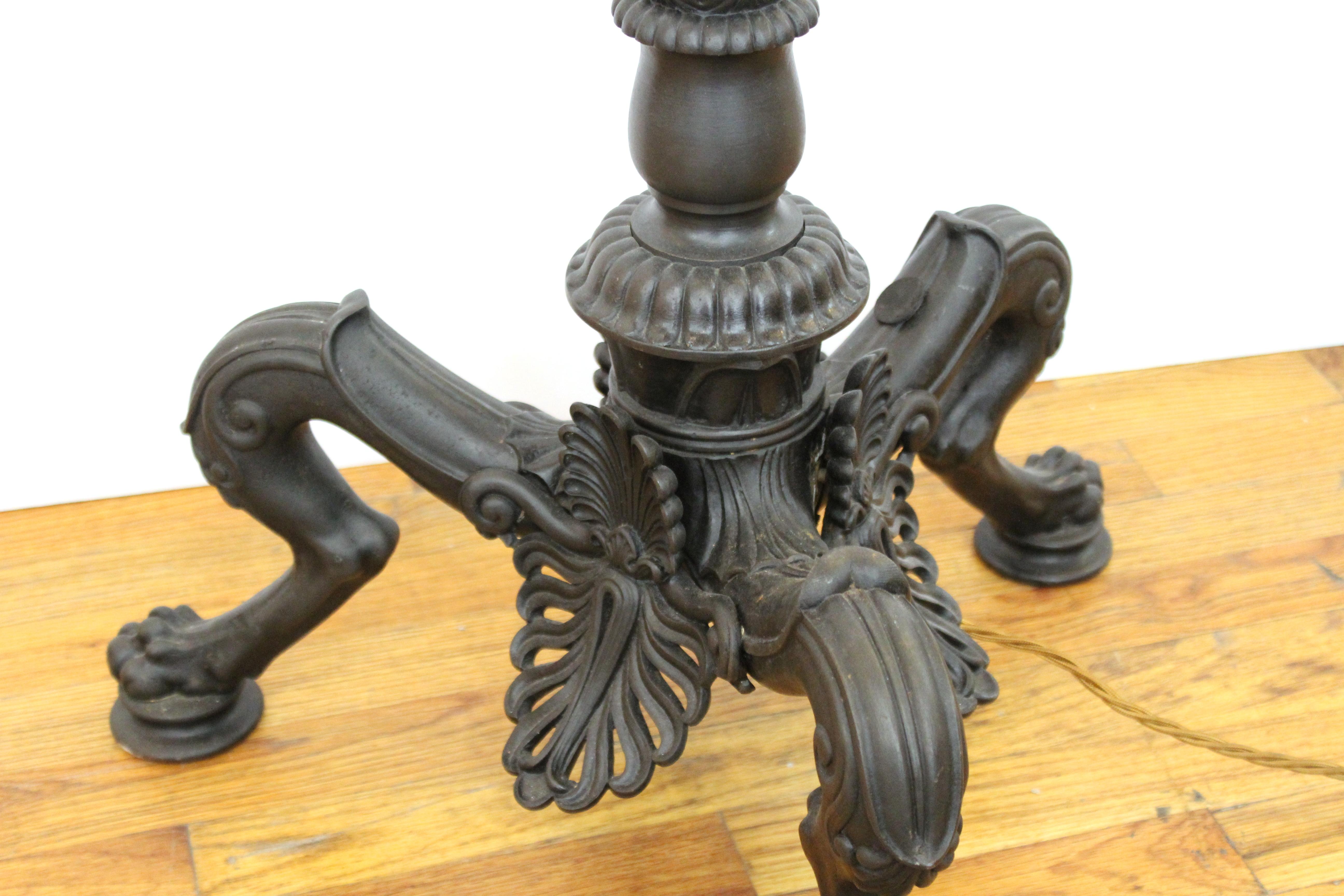 Neoclassical Grand Tour Style Patinated Metal Torchères 2