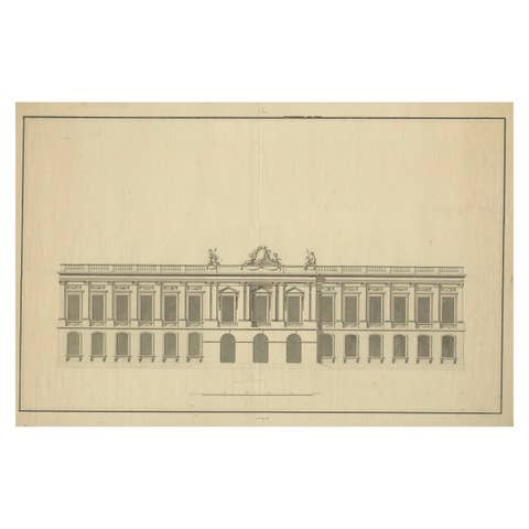 Neoclassical Grandeur: An Architectural Study from the Early 1700s