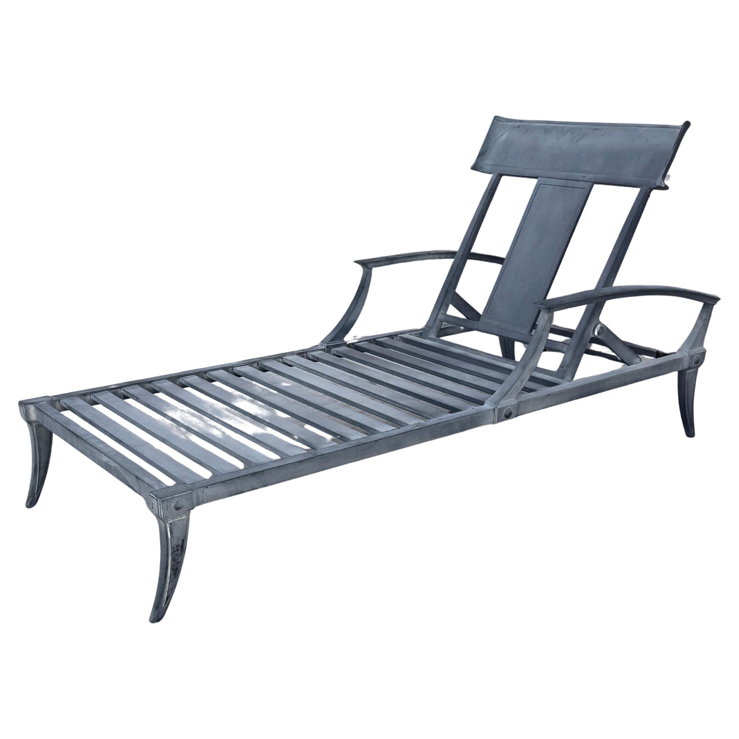 Neoclassico Chaise Lounge neoclassica greco-romana Klismos 3 Disponibile in vendita
