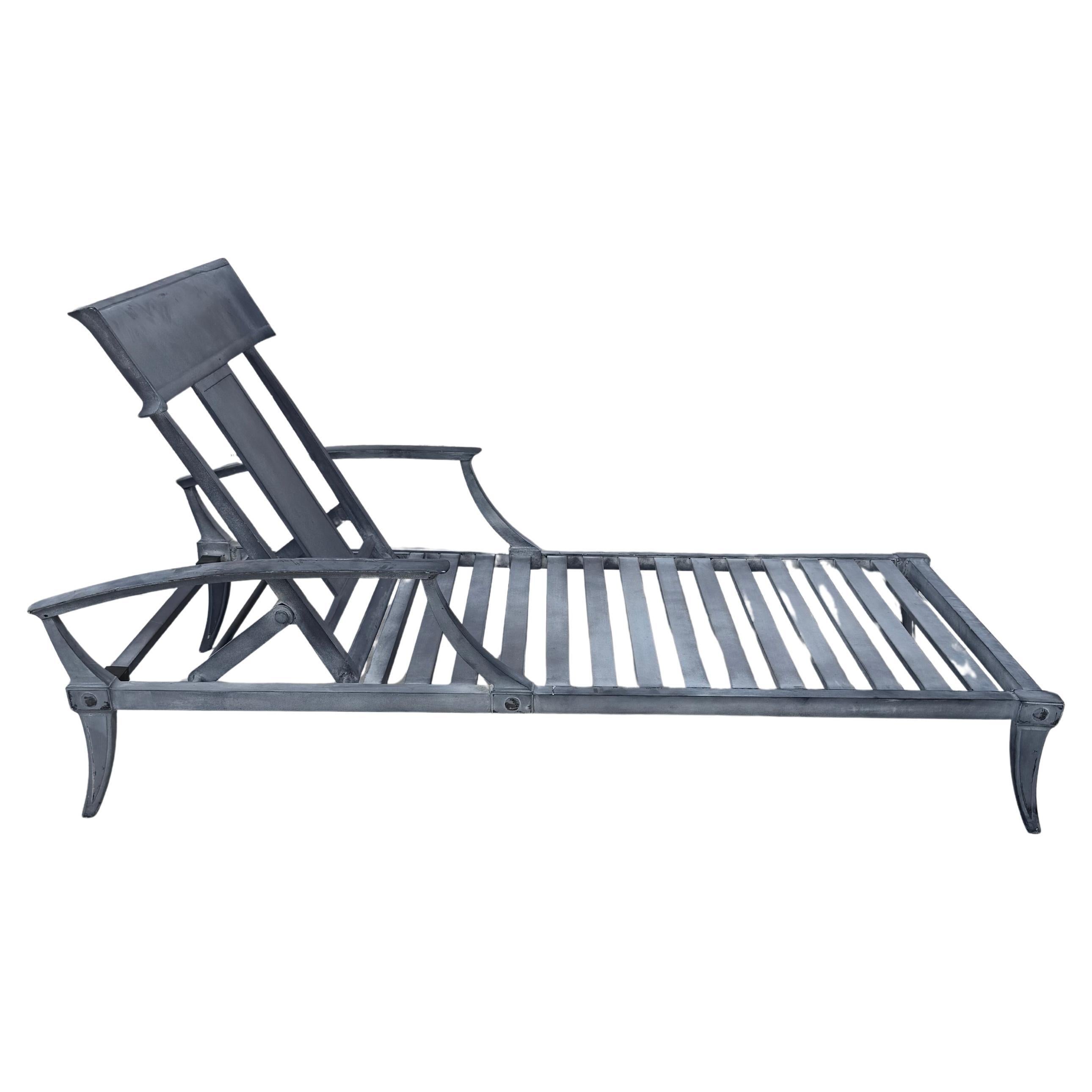 Americano Chaise Lounge neoclassica greco-romana Klismos 3 Disponibile in vendita