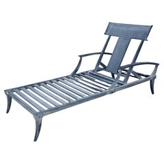 Neoclassical Greco-Roman Klismos Chaise Lounge 3 Available