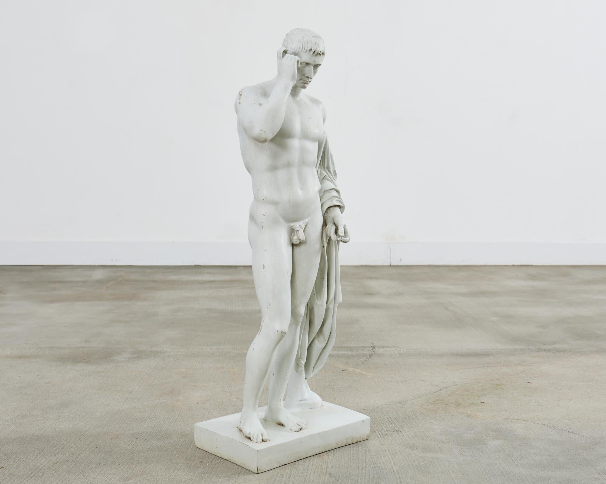 Escultura figurativa patricia grecorromana neoclásica en venta 3