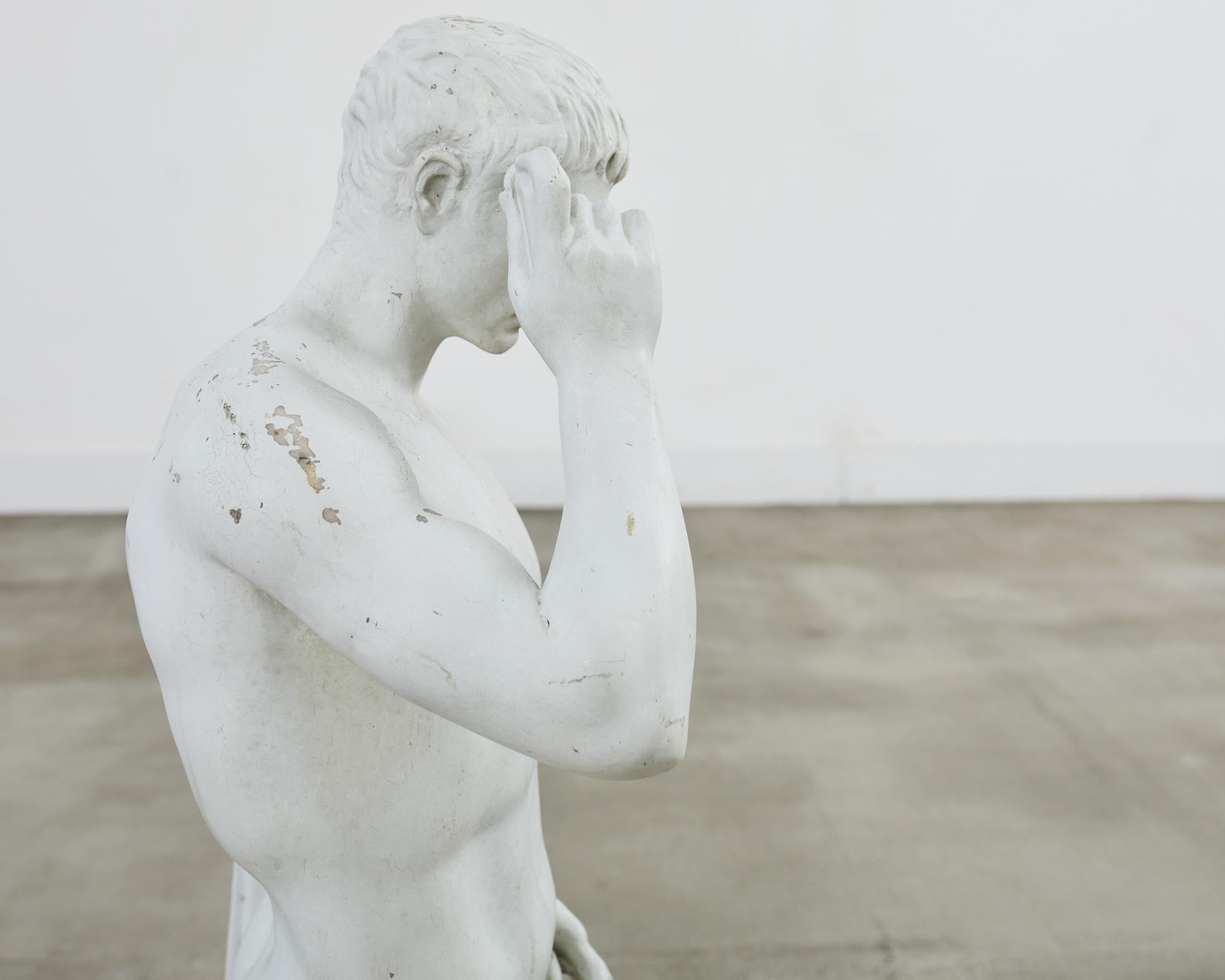 Escultura figurativa patricia grecorromana neoclásica en venta 6