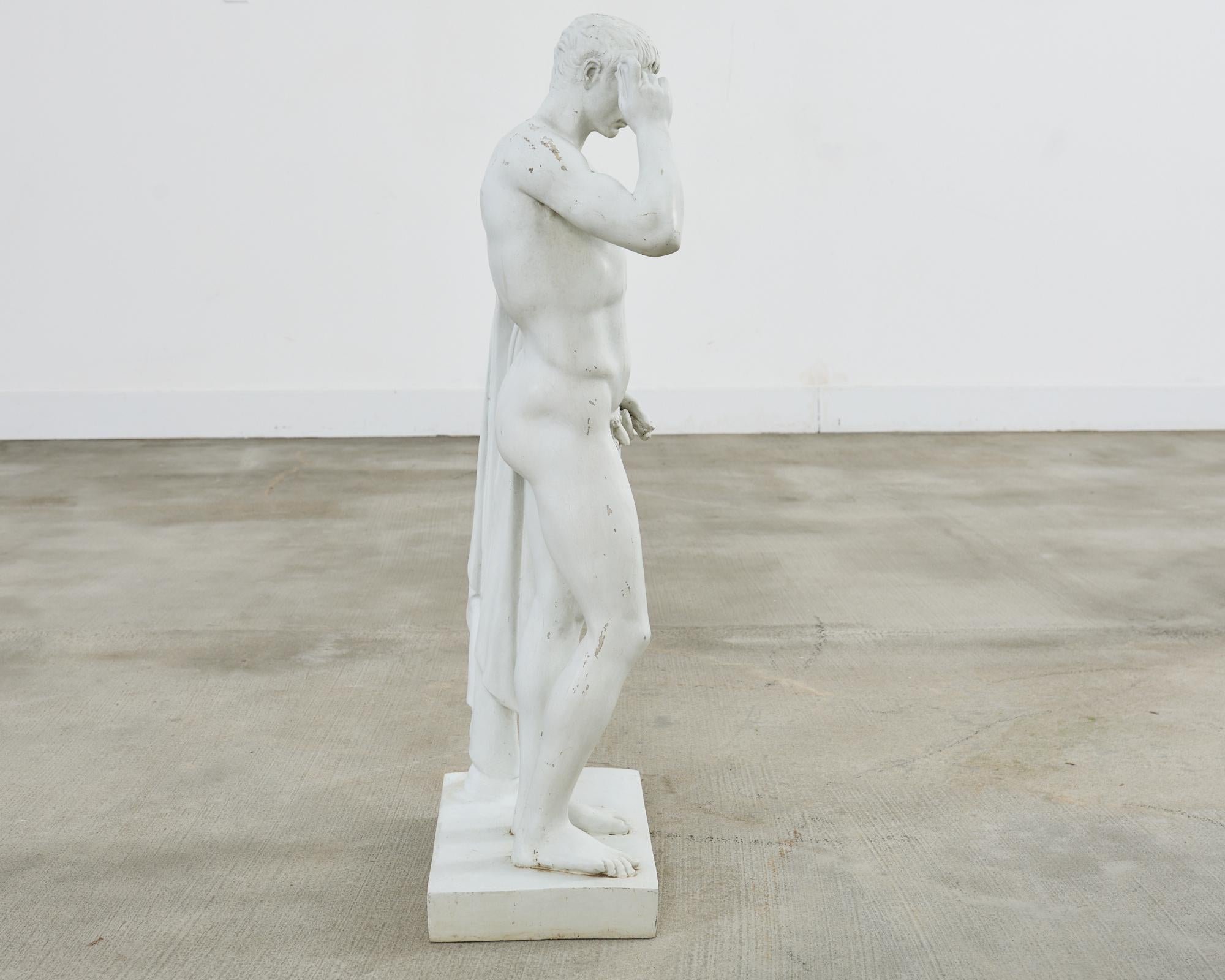 Escultura figurativa patricia grecorromana neoclásica en venta 7