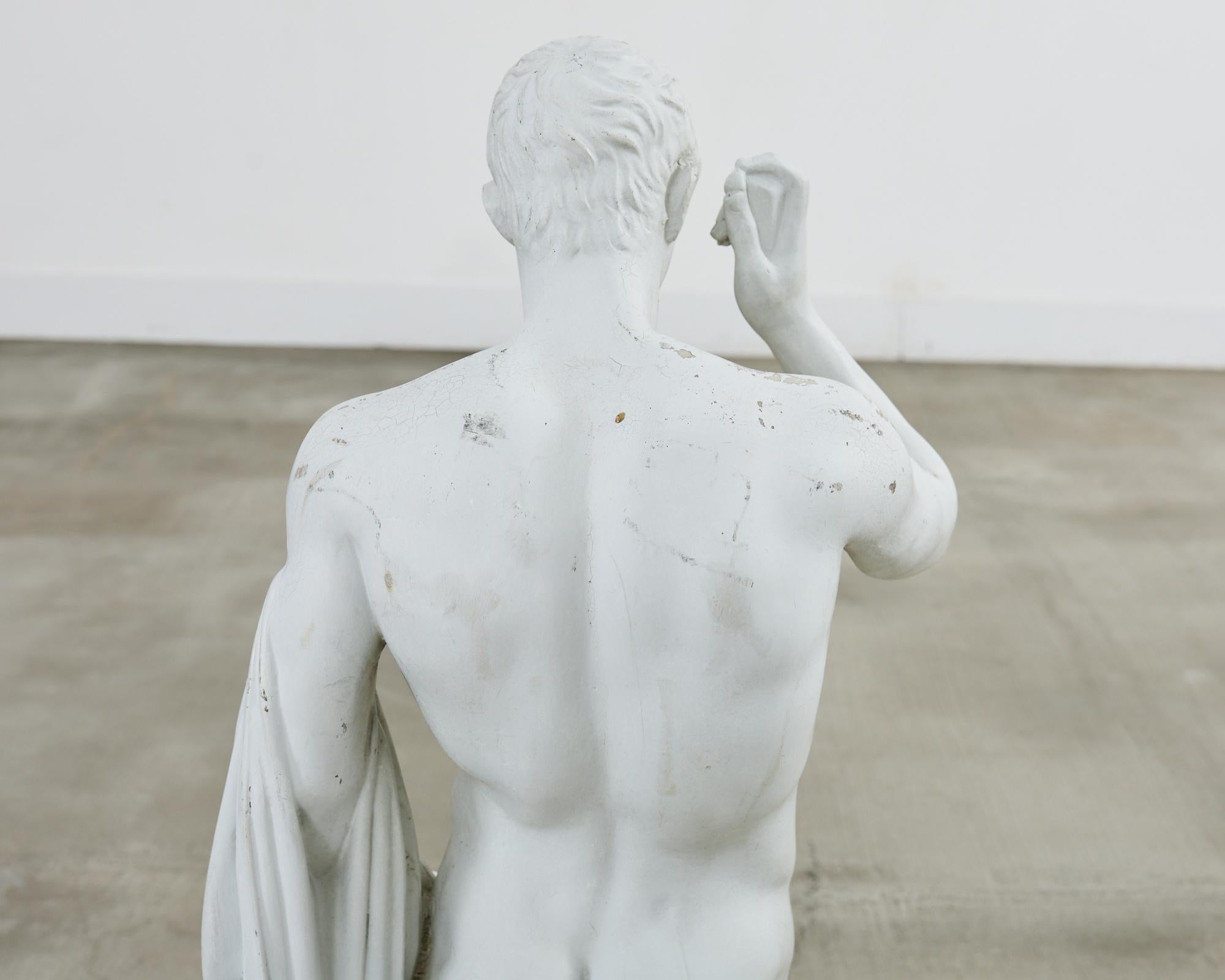 Escultura figurativa patricia grecorromana neoclásica en venta 9