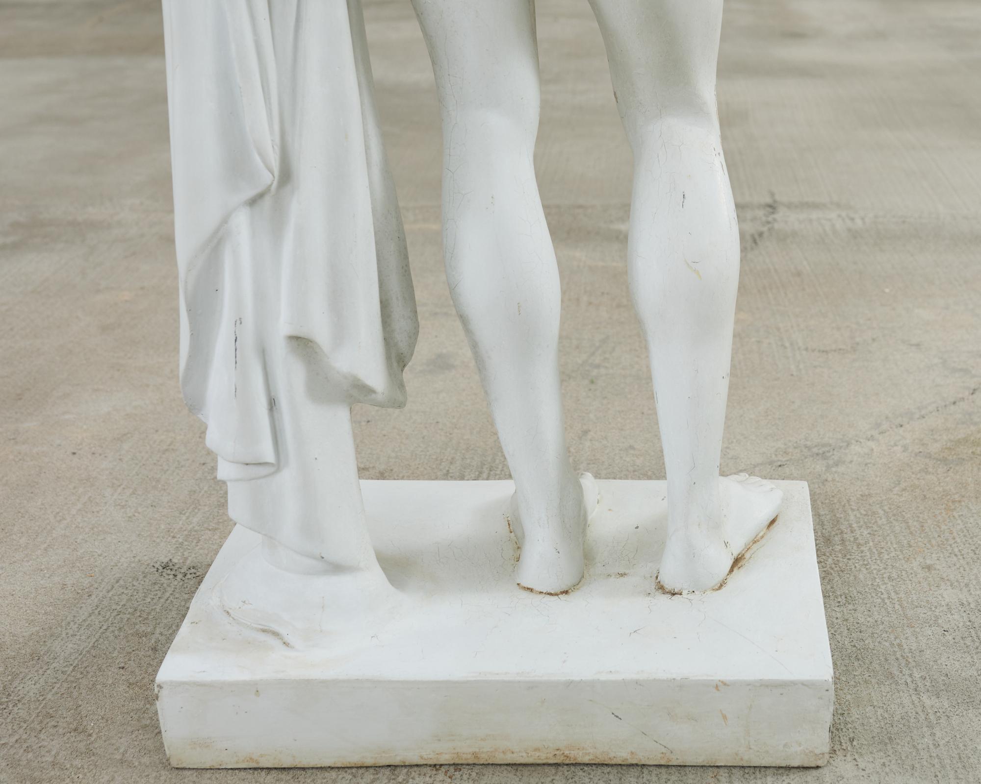 Escultura figurativa patricia grecorromana neoclásica en venta 11