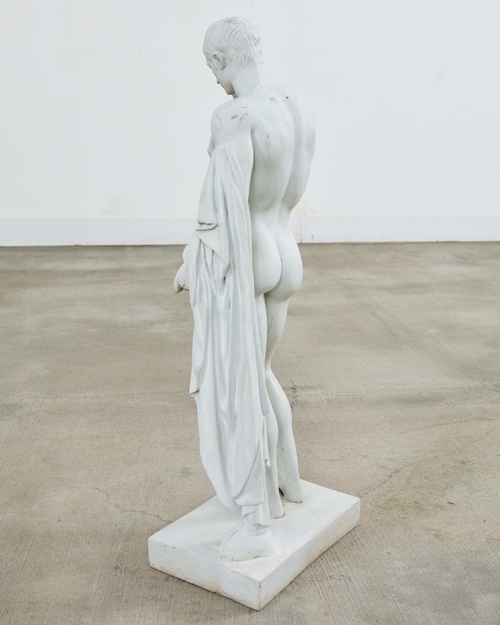 Escultura figurativa patricia grecorromana neoclásica en venta 12