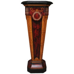 Neoclassical Hand-Painted Sculpture Pedestal by Maitland-Smith, 20th Century