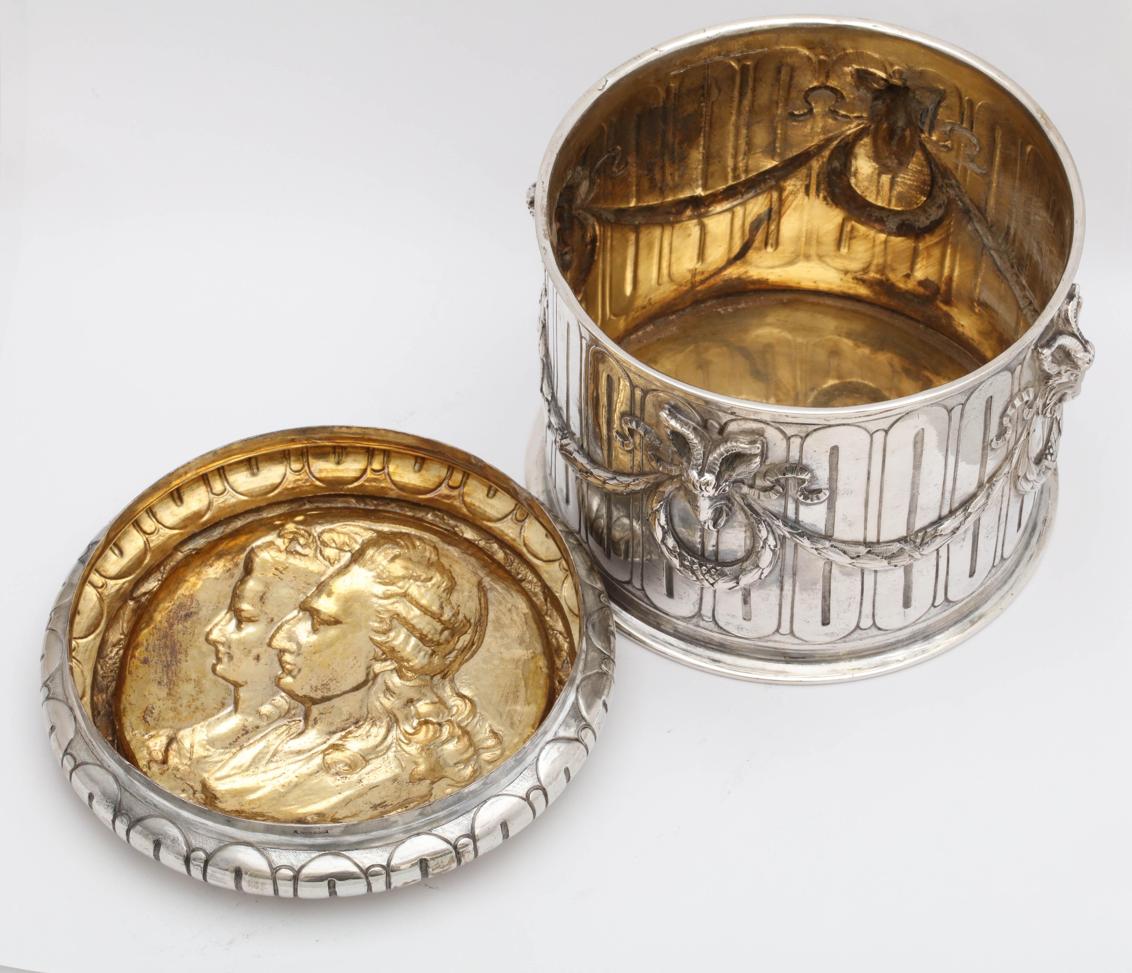 Neoclassical Hannau Continental Silver '.800' Table Box 4