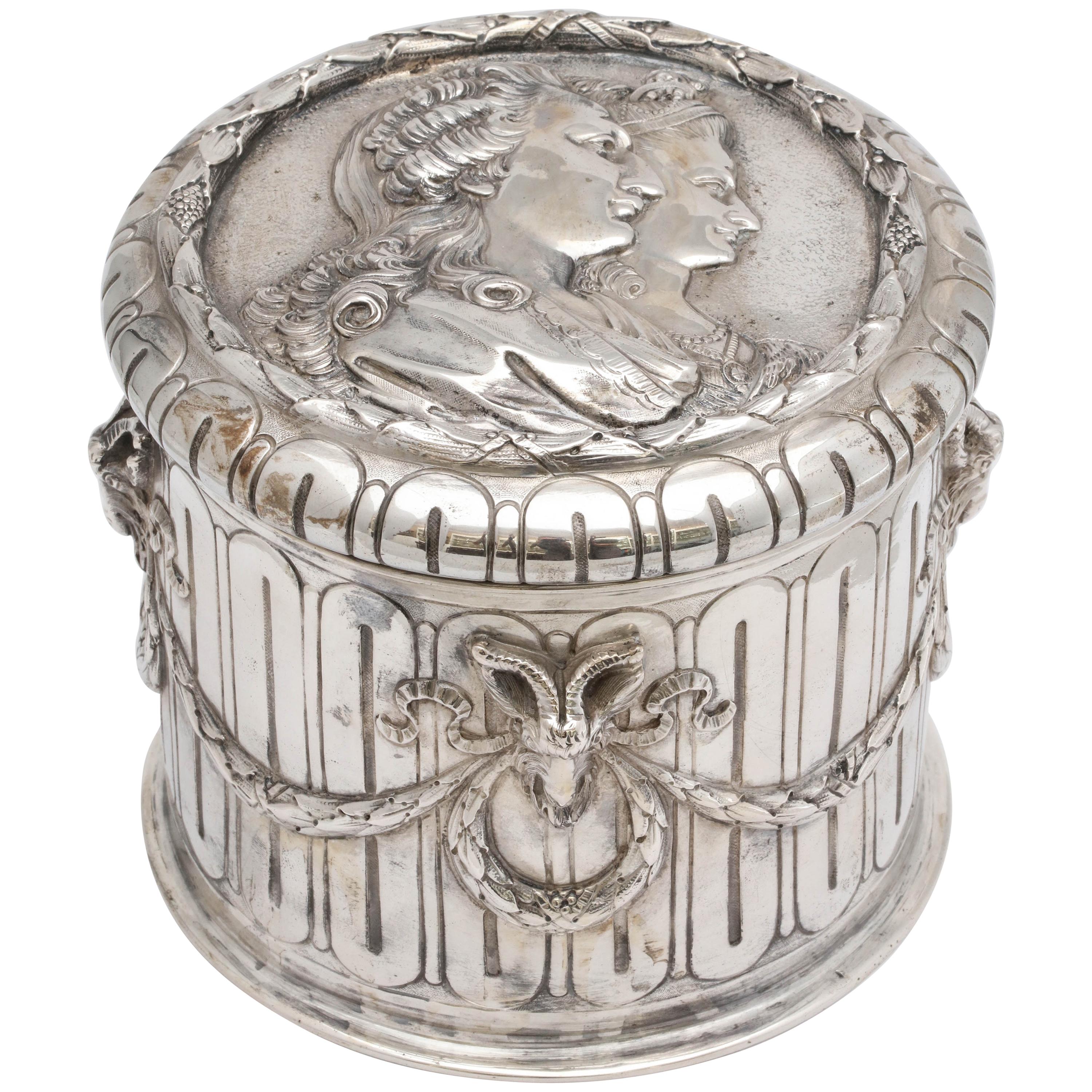 Neoclassical Hannau Continental Silver '.800' Table Box