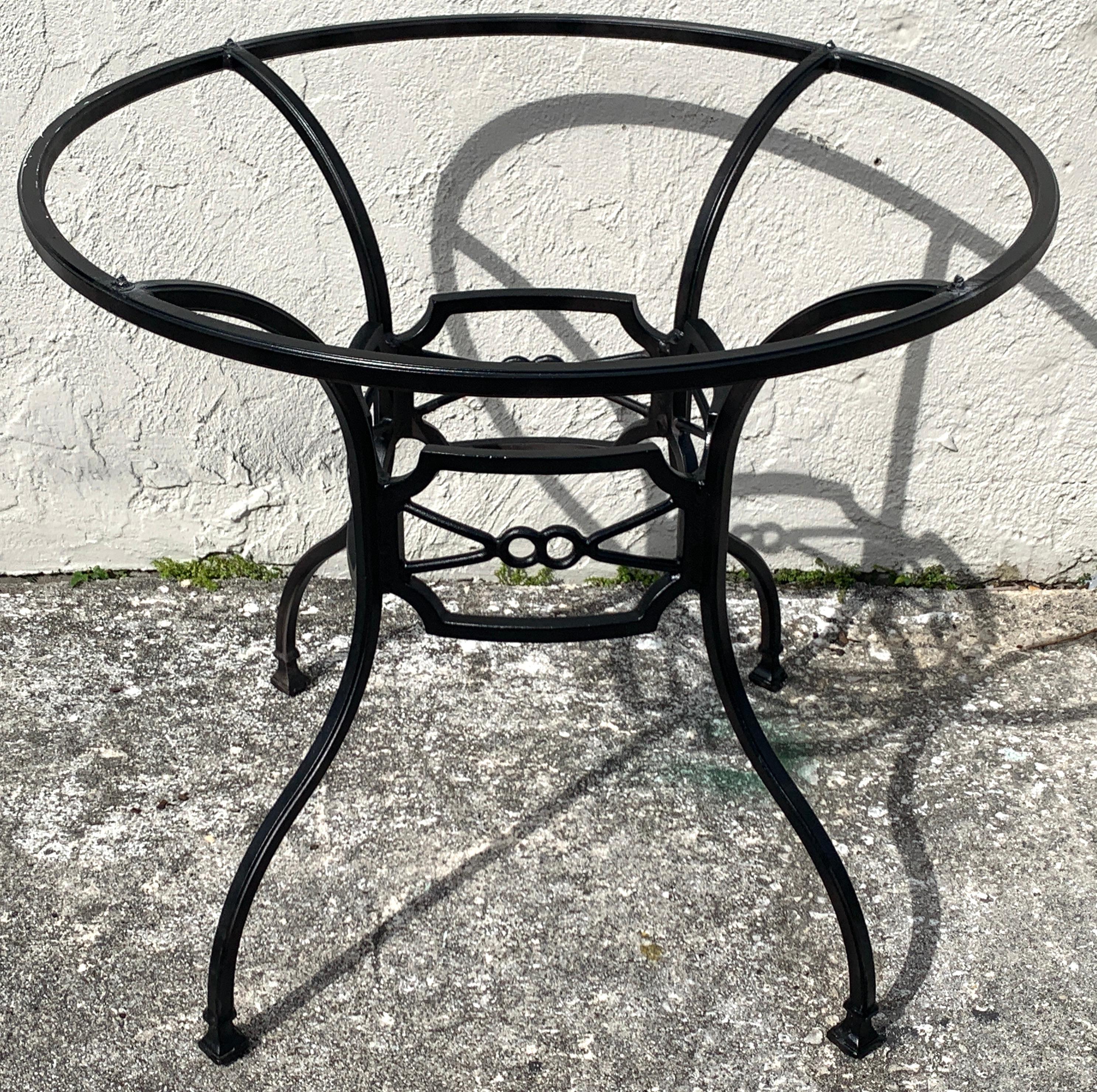 Neoclassical Horse-Bit & Travertine Garden/Patio Table Provenance Celine Dion In Good Condition In West Palm Beach, FL