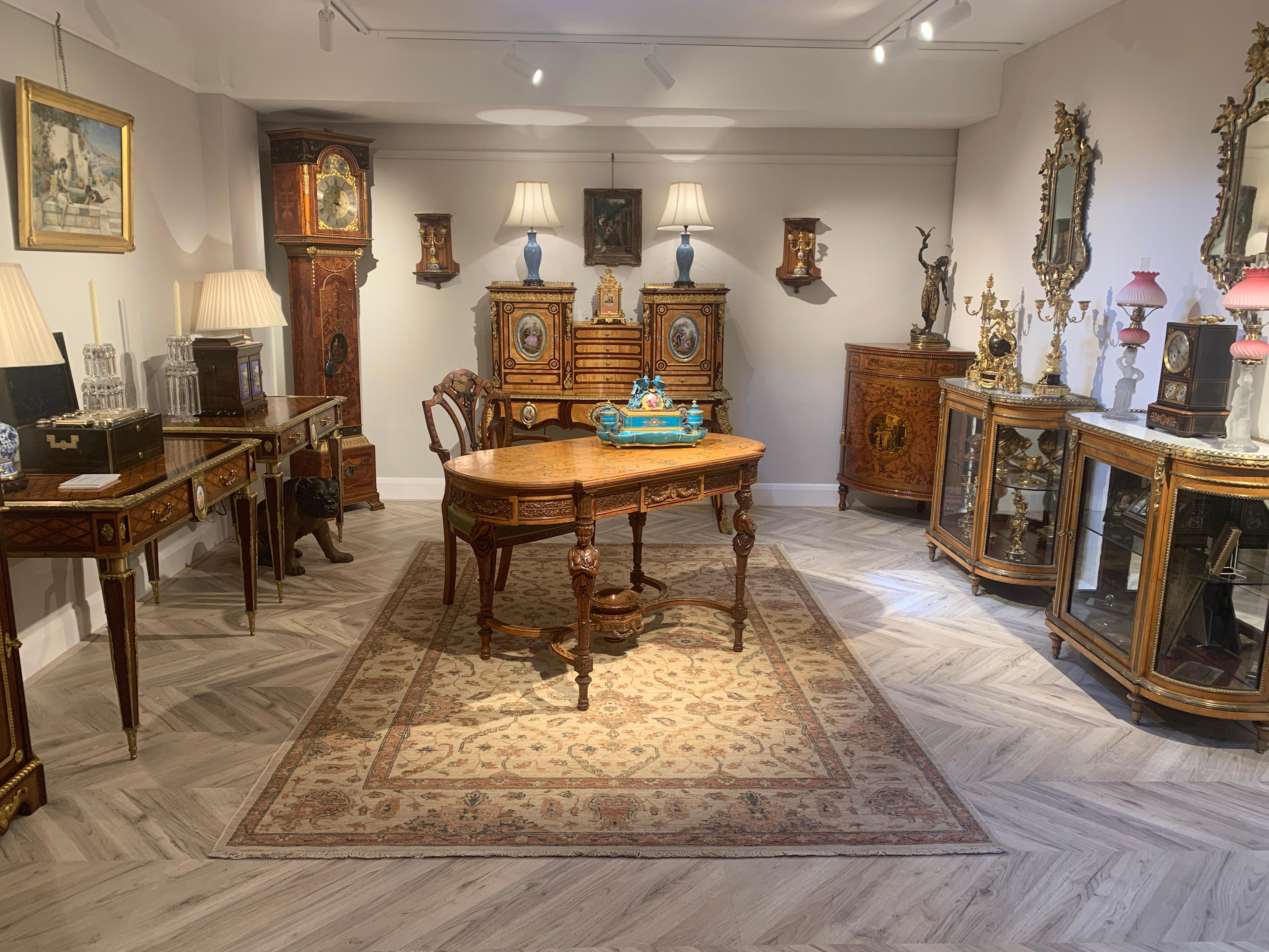 19th Century Neoclassical Inlaid Corner Cabinet of the Neo-Classical Revival Period For Sale