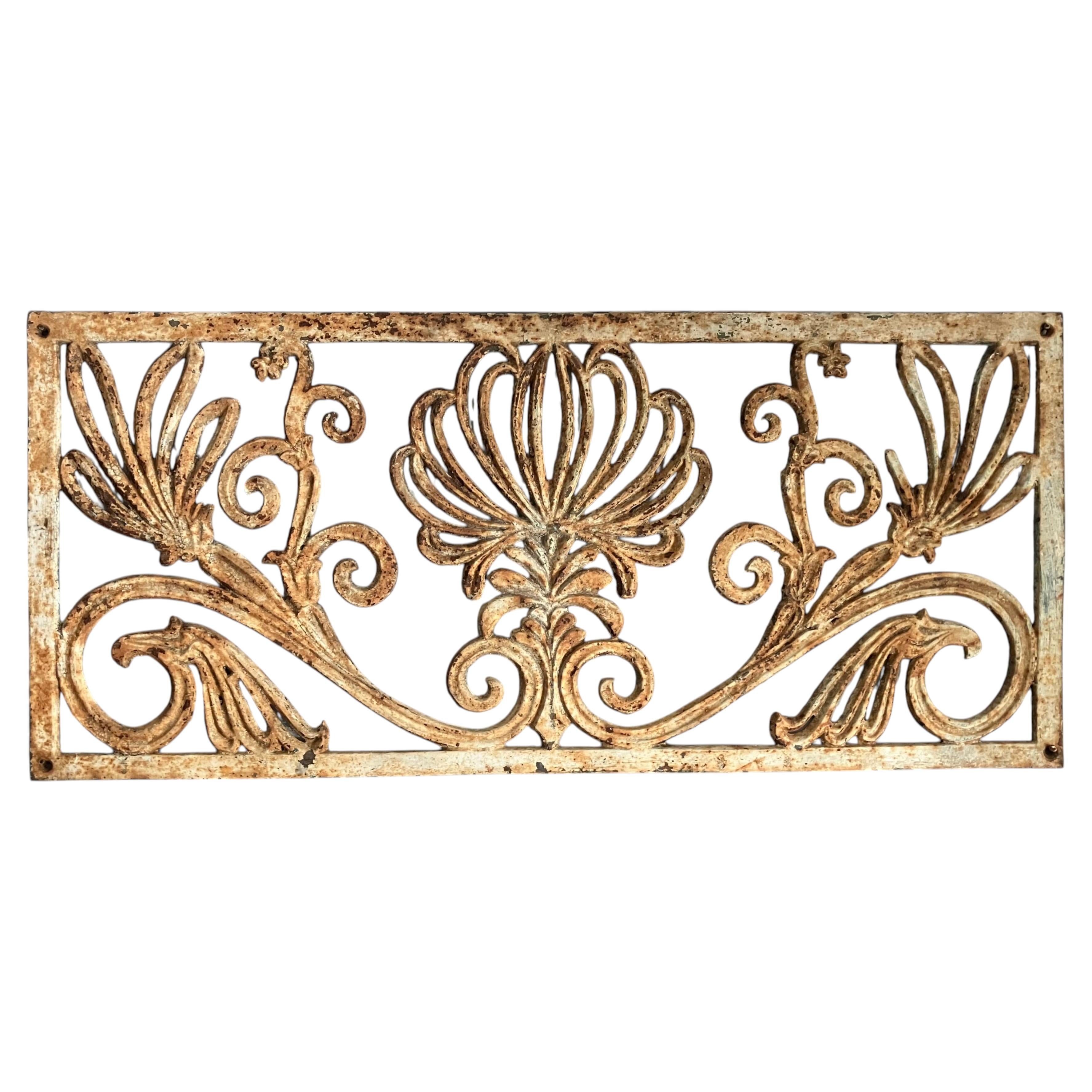 Neoclassical Ironwork Overdoor