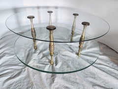 Table à cocktail italienne néoclassique des années 1960