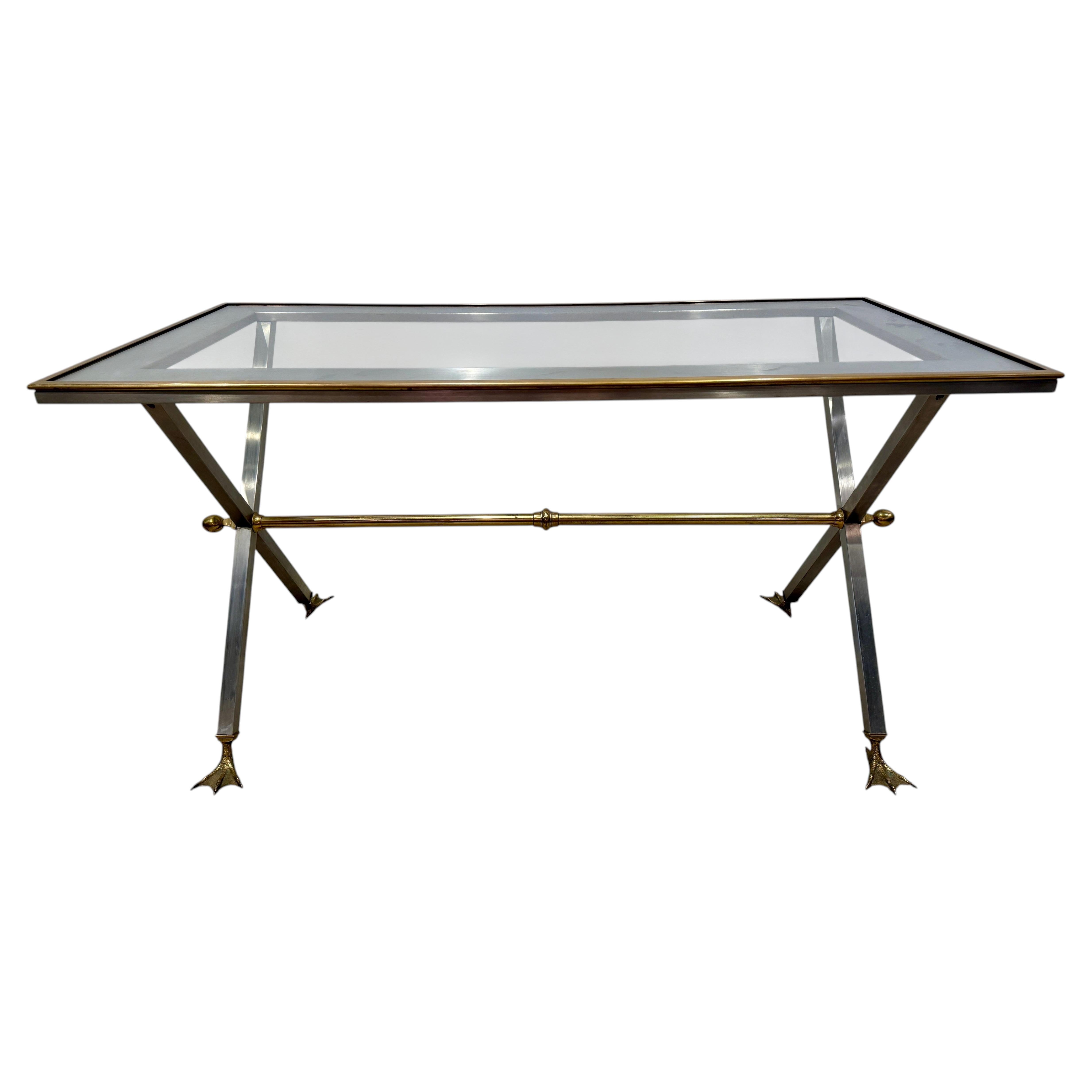 Table de bureau italienne néoclassique ornée de pieds de canard par Banci Firenze en vente