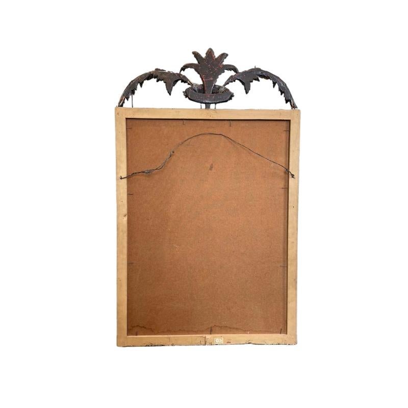 XIXe siècle Miroir italien néoclassique en bois et doré en vente