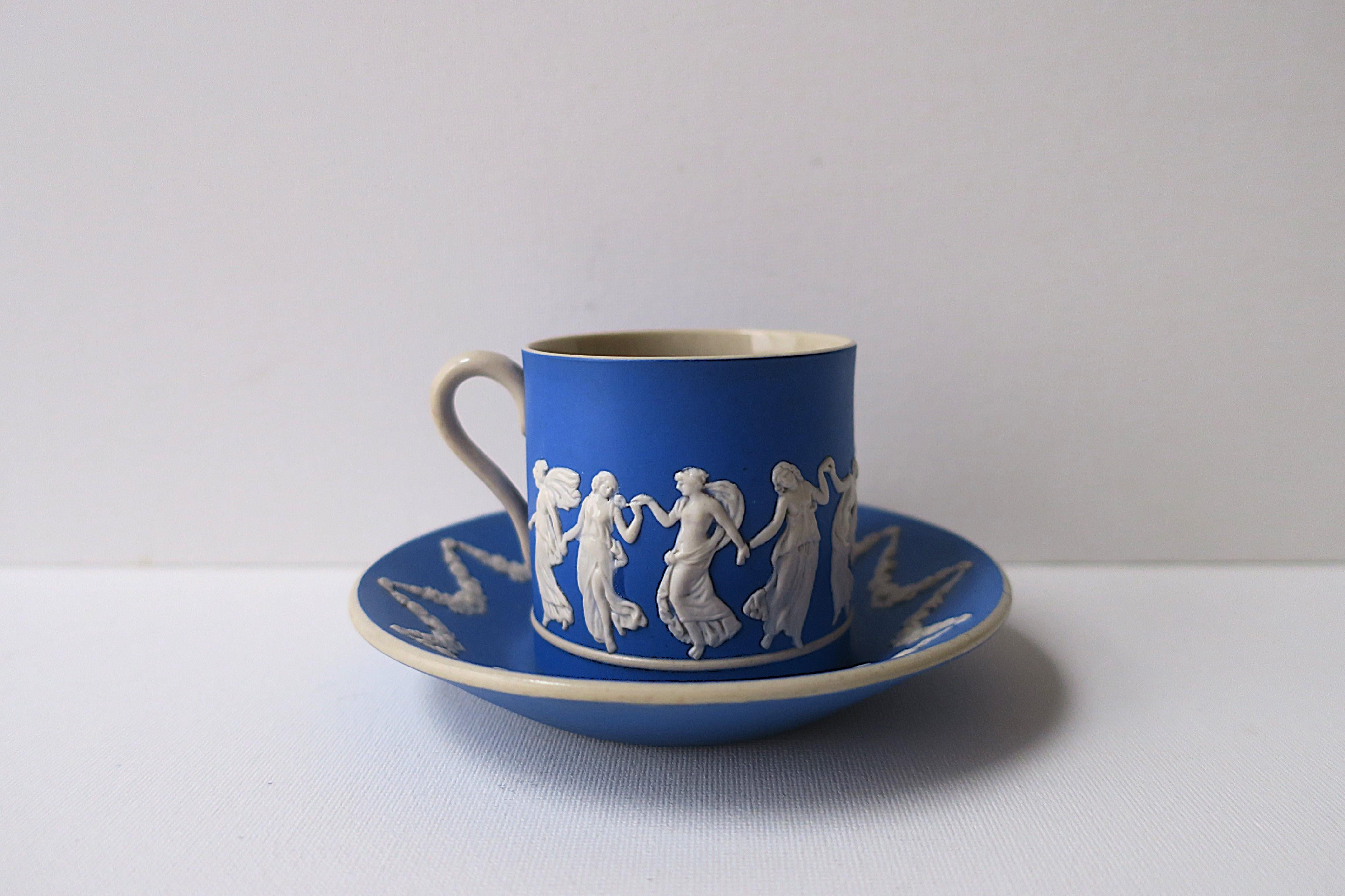 Taza de café espresso de jaspe neoclásico Copeland Spode Inglés en venta