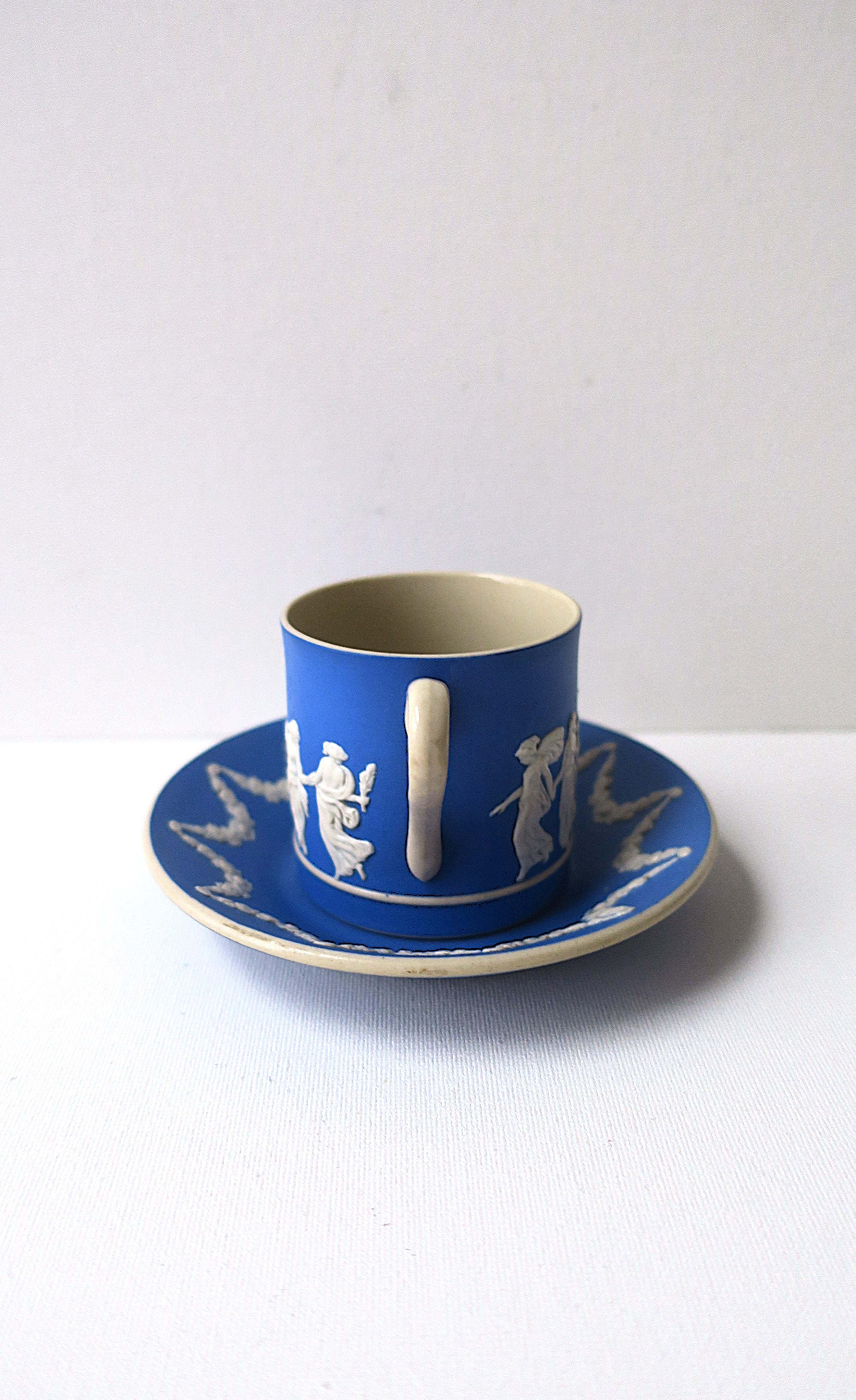 Taza de café espresso de jaspe neoclásico Copeland Spode siglo XIX en venta