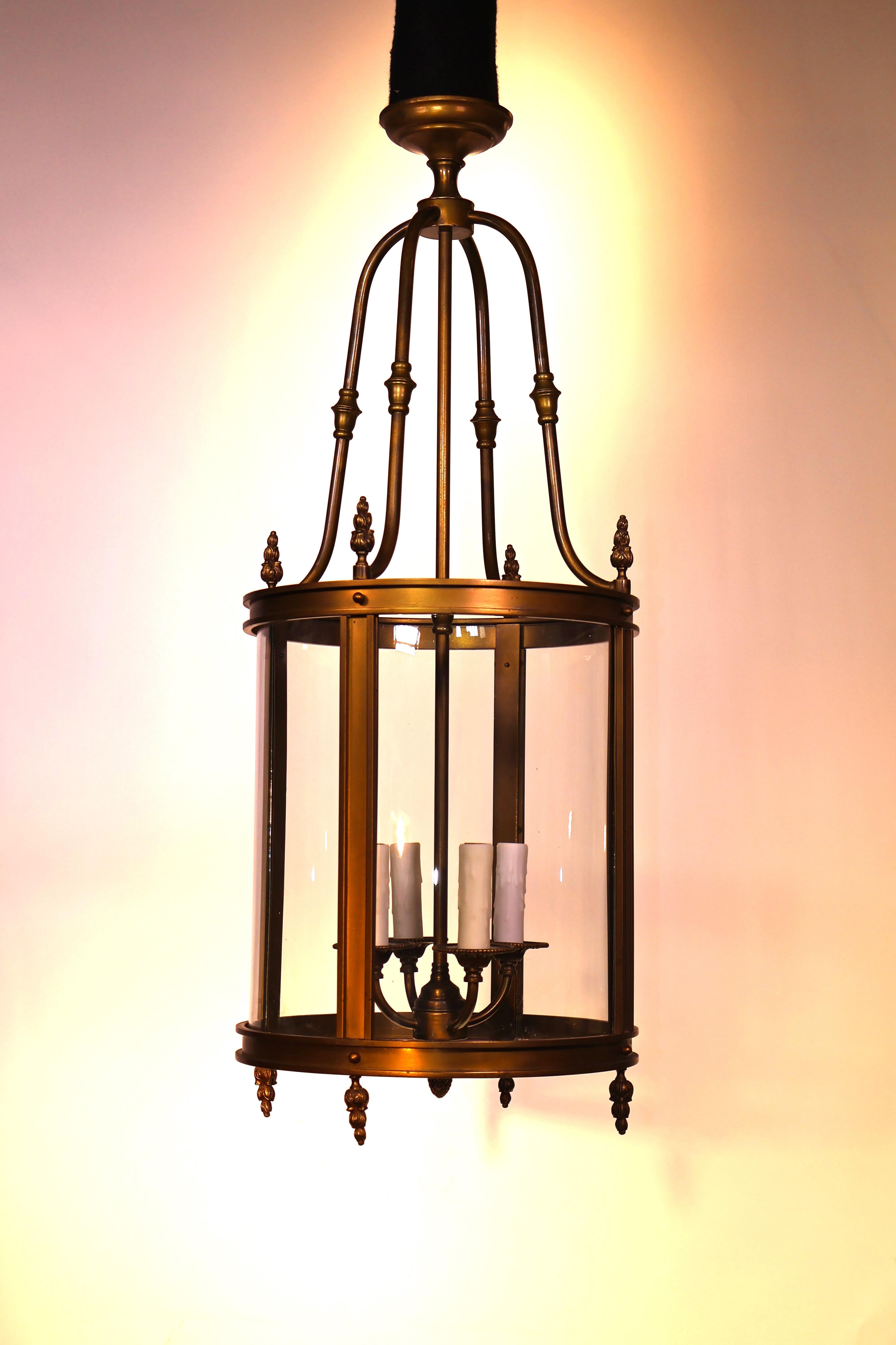 Bronze Neoclassical Lantern For Sale