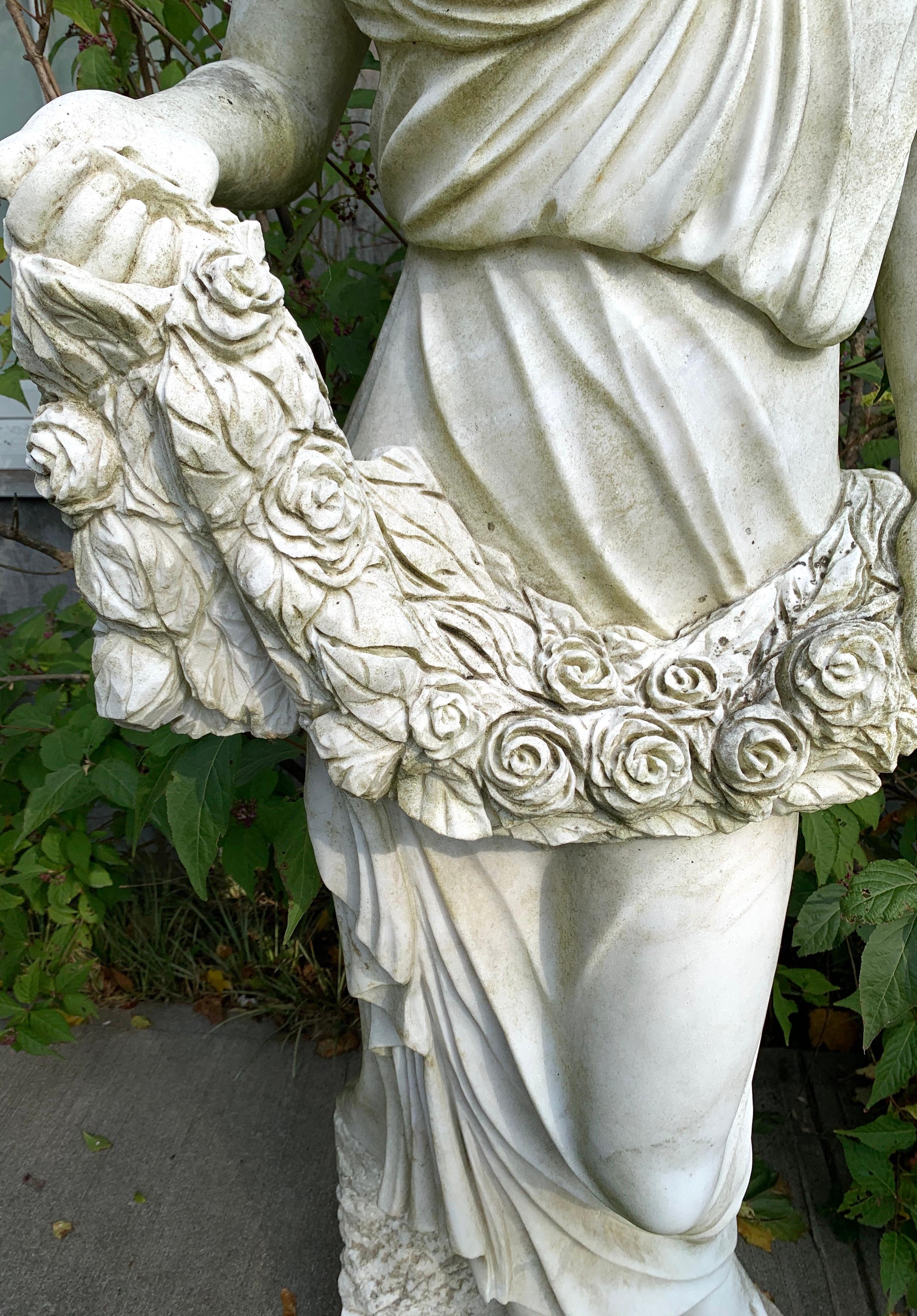 greek goddess marble statue