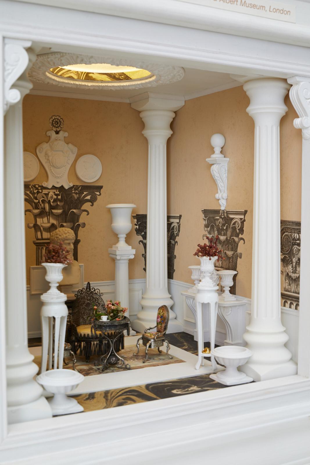 Neoclassical London Museum Miniature Doll House by Tom Roberts 4