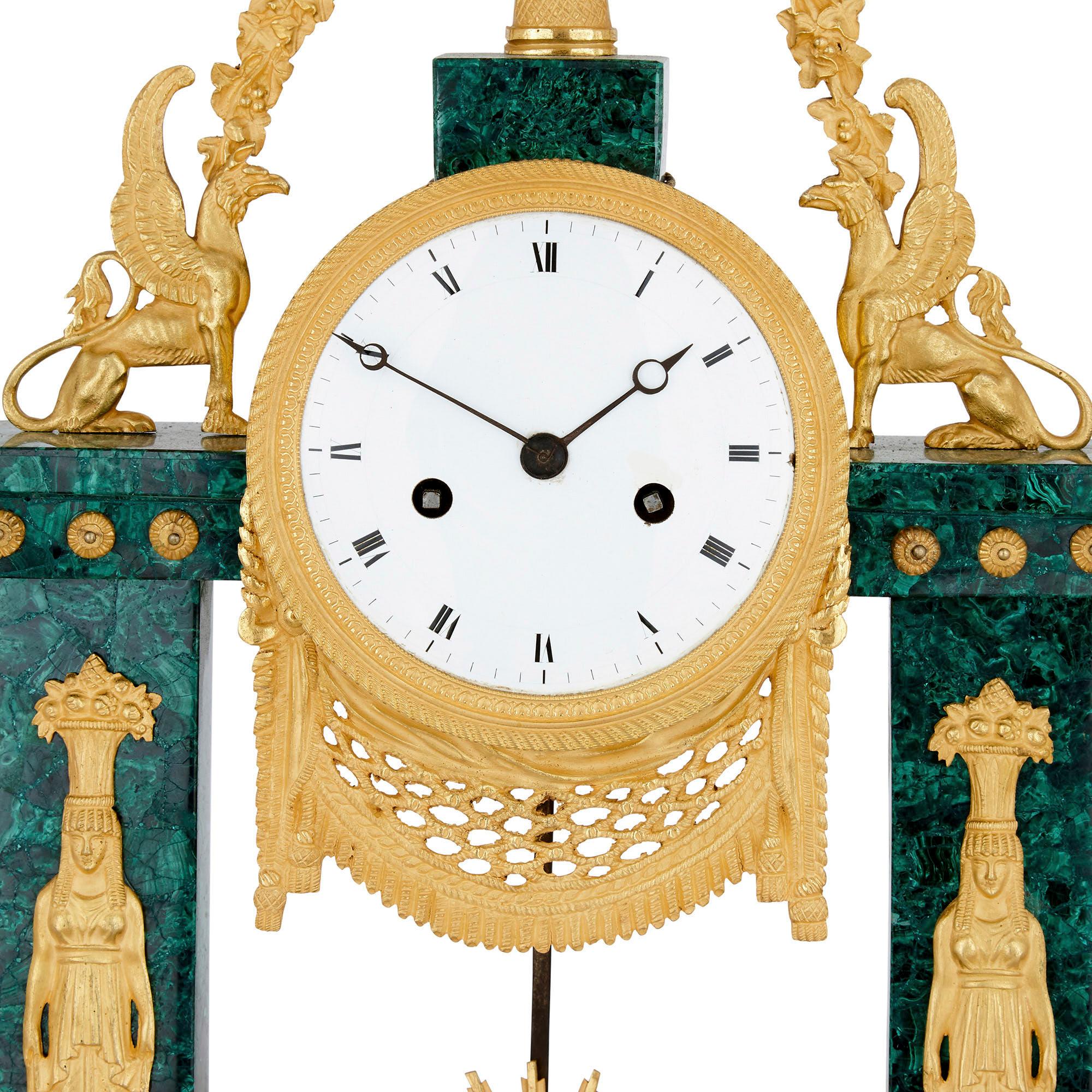Veneer Neoclassical Louis XVI Period French Mantel Clock For Sale