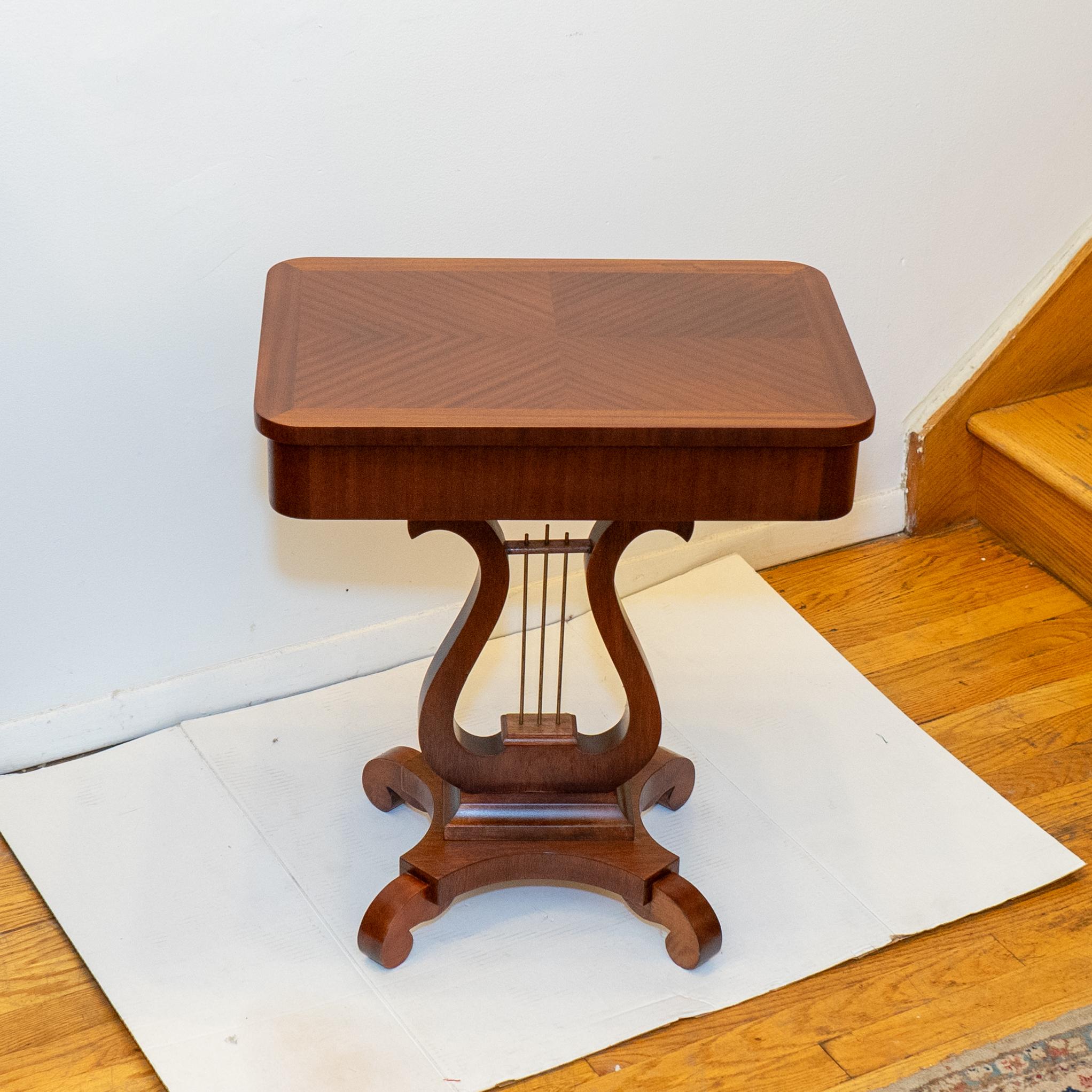 Neoclassical Lyre Table, Sweden 1935 For Sale 4