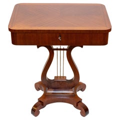 Used Neoclassical Lyre Table, Sweden 1935
