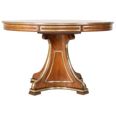 Neoclassical Mahogany Brass Mounted Oval Center Table