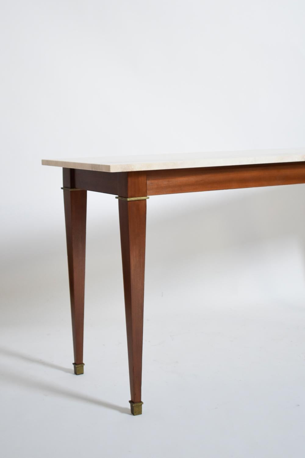Consola neoclásica de caoba, años 60 Italiano en venta