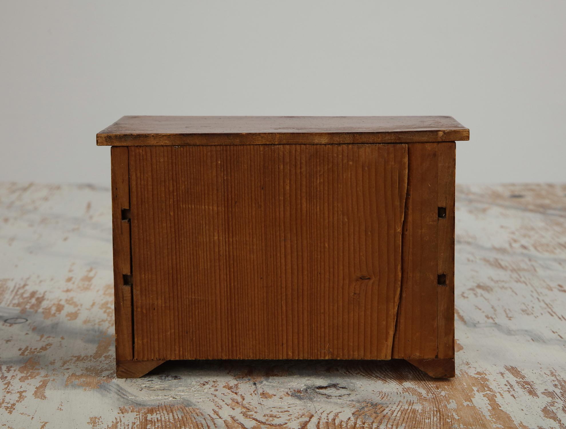 Neoclassical, Miniature Cabinetmakers Sample Commode / Box, Sweden, Circa 1800 2