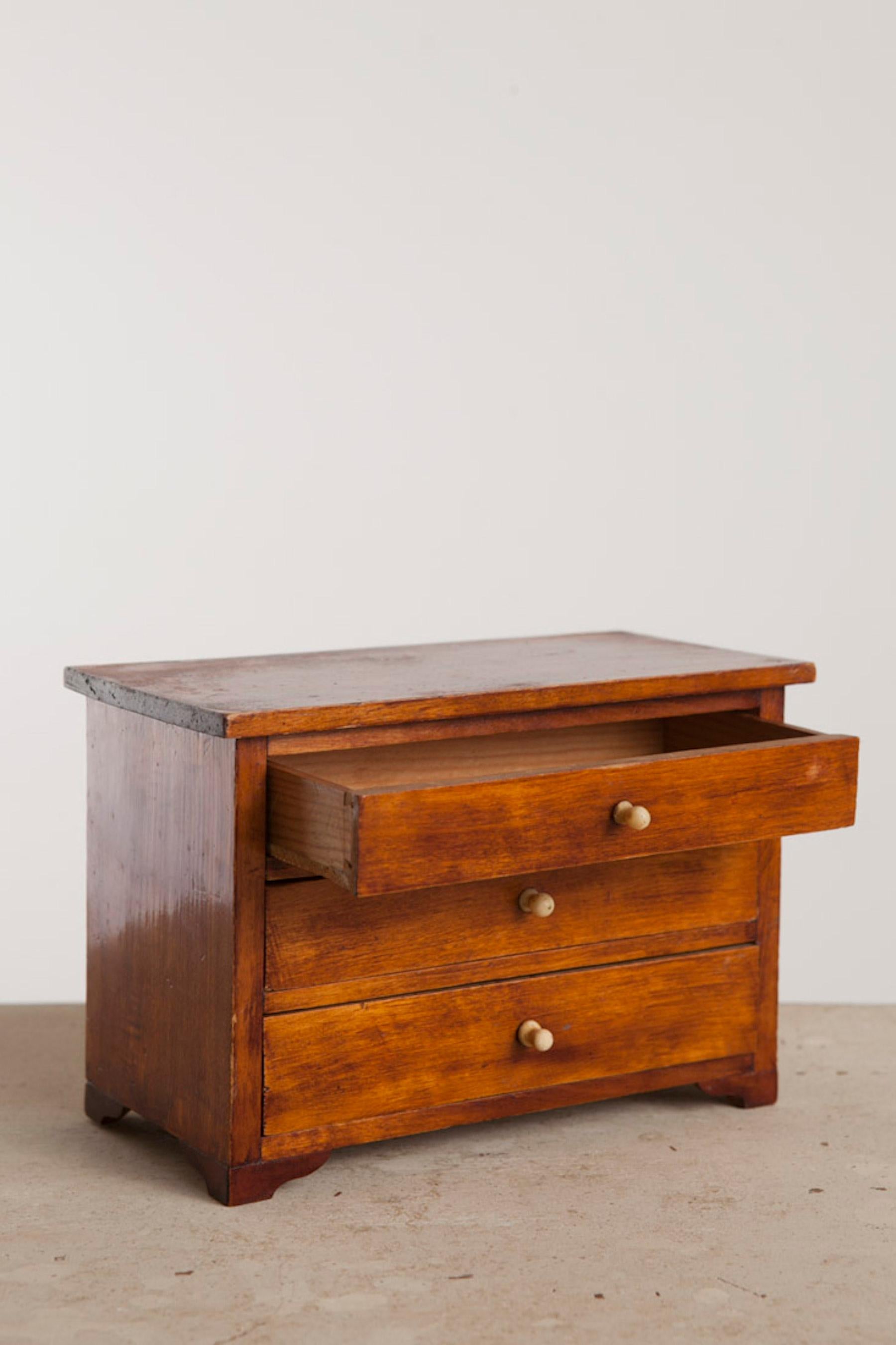 Gustavian Neoclassical, Miniature Cabinetmakers Sample Commode / Box, Sweden, Circa 1800