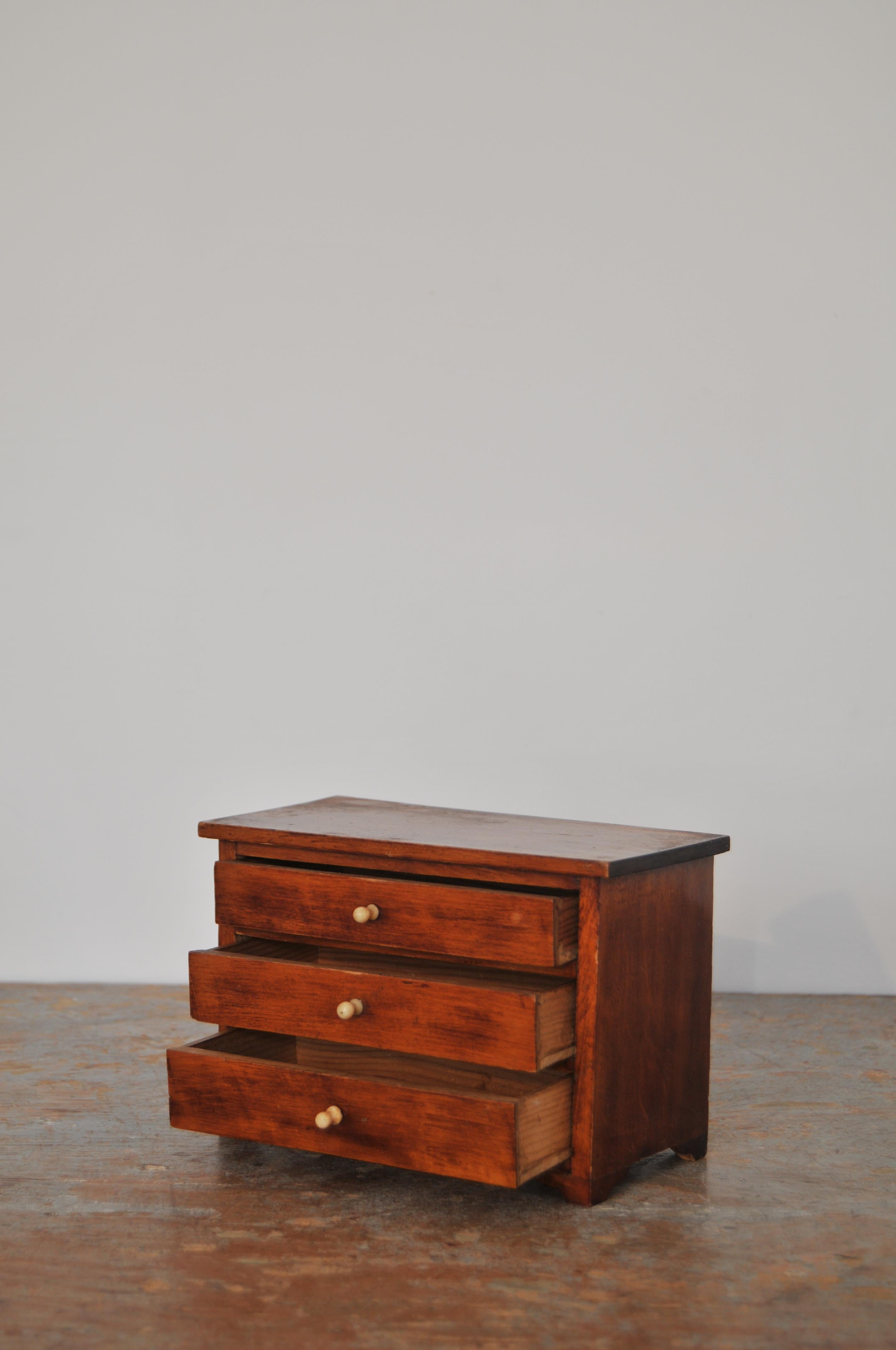 19th Century Neoclassical, Miniature Cabinetmakers Sample Commode / Box, Sweden, Circa 1800