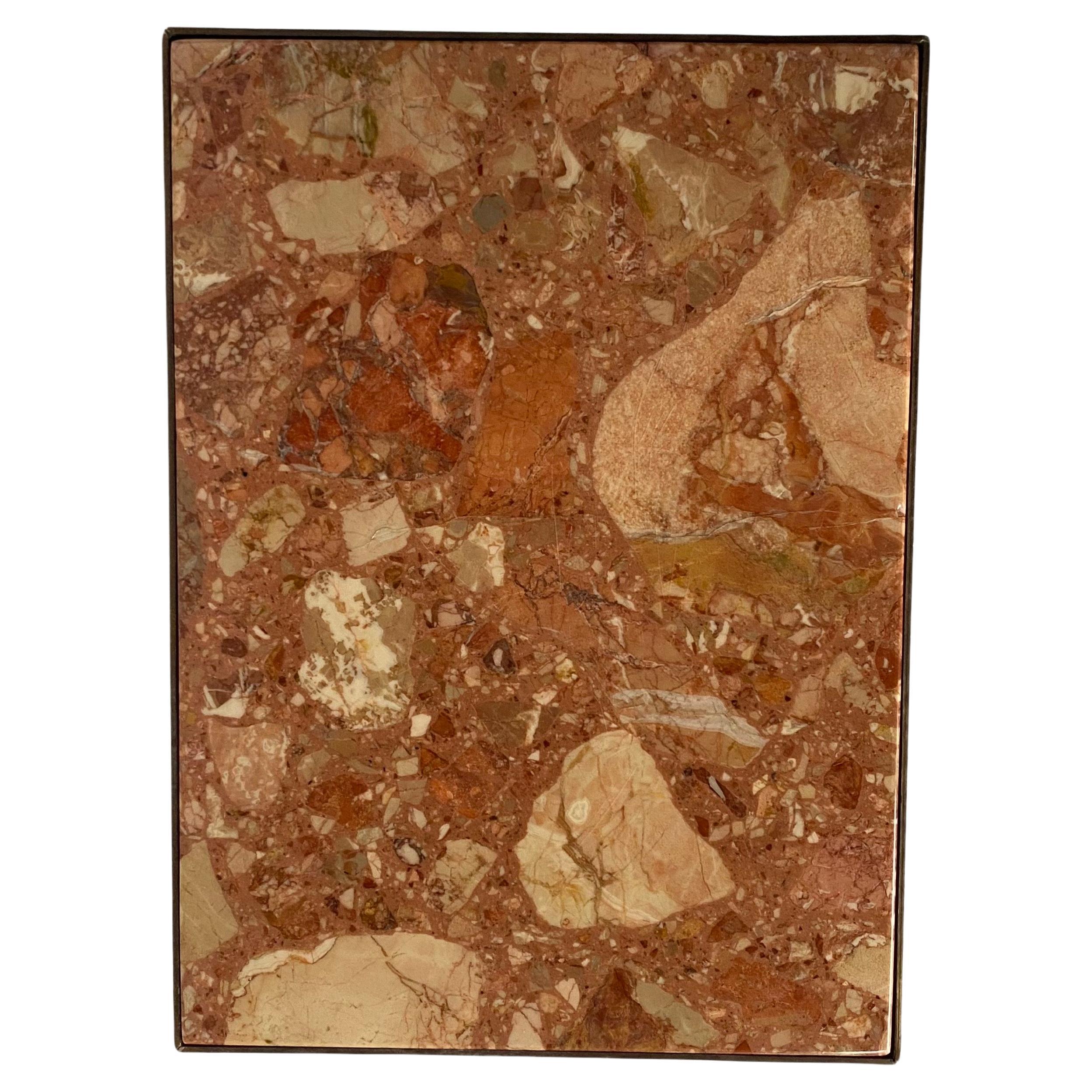 Tavolino in ottone e marmo in stile neoclassico Maison Bagues in vendita 4