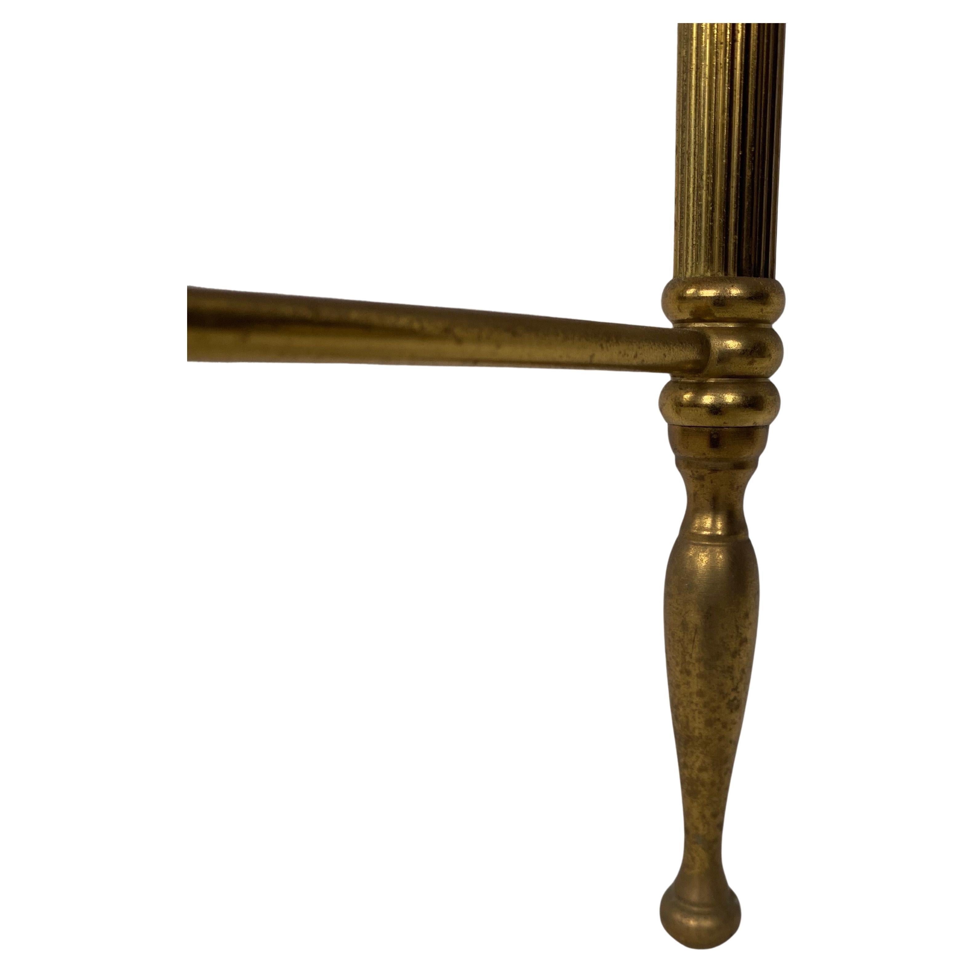 Tavolino in ottone e marmo in stile neoclassico Maison Bagues in vendita 2