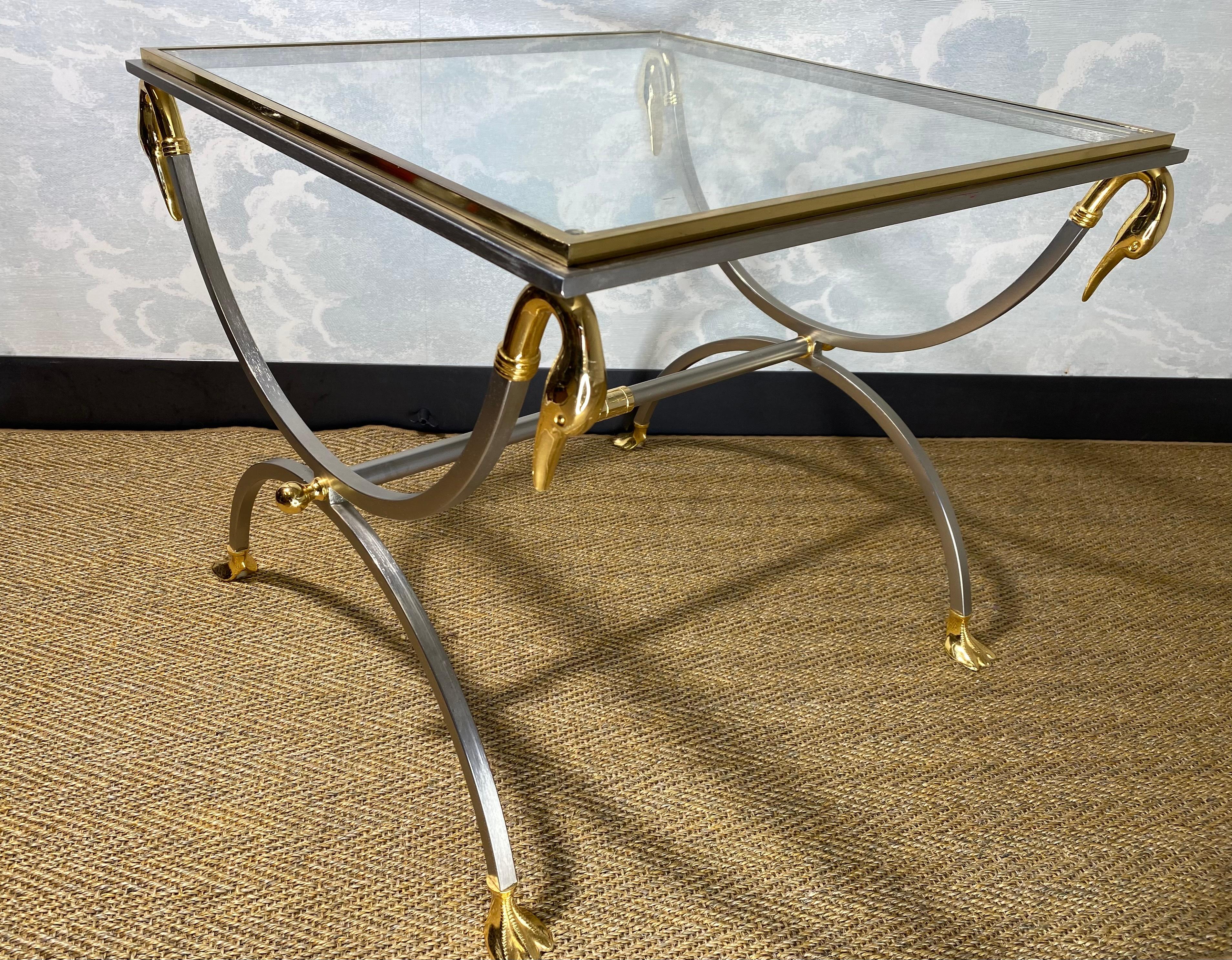 Table d'appoint néoclassique Maison Jansen Curule, France 1970 Bon état - En vente à Cork, IE