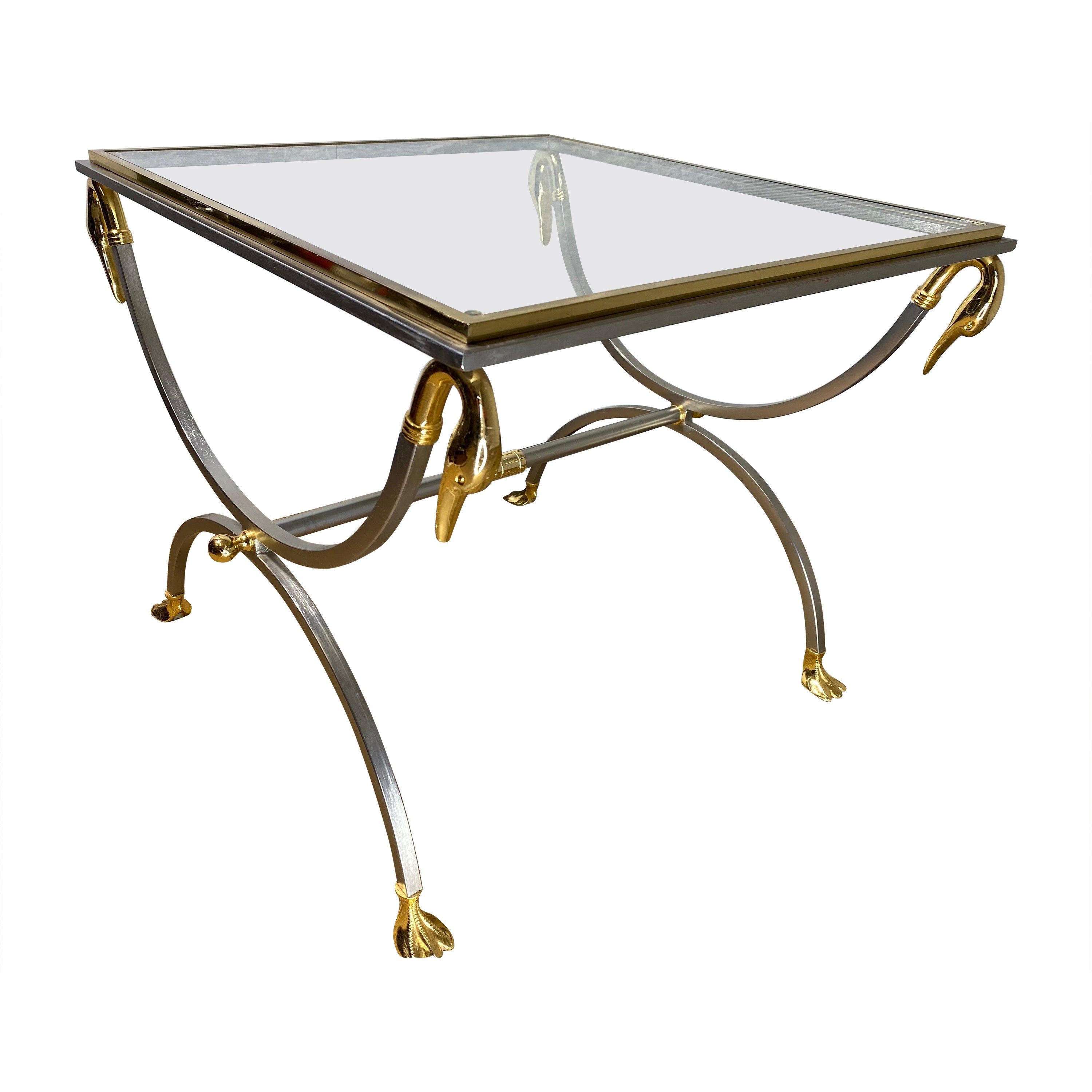 Neoclassical Maison Jansen Curule Side Table, France 1970s