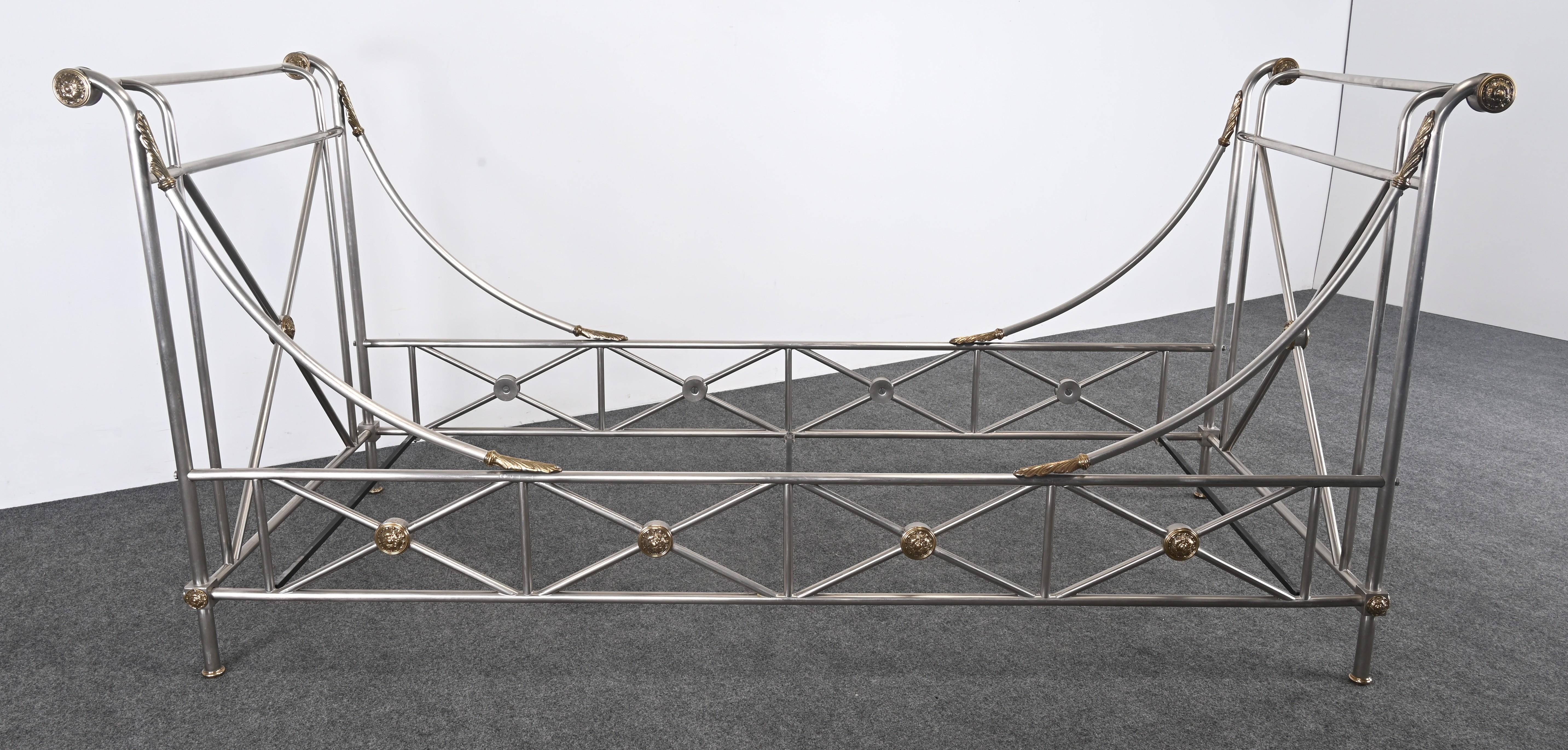 Neoclassical manner of Maison Jansen Daybed, 1970s 12