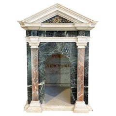 Neoclassical Marble Architectural Model of a Temple
