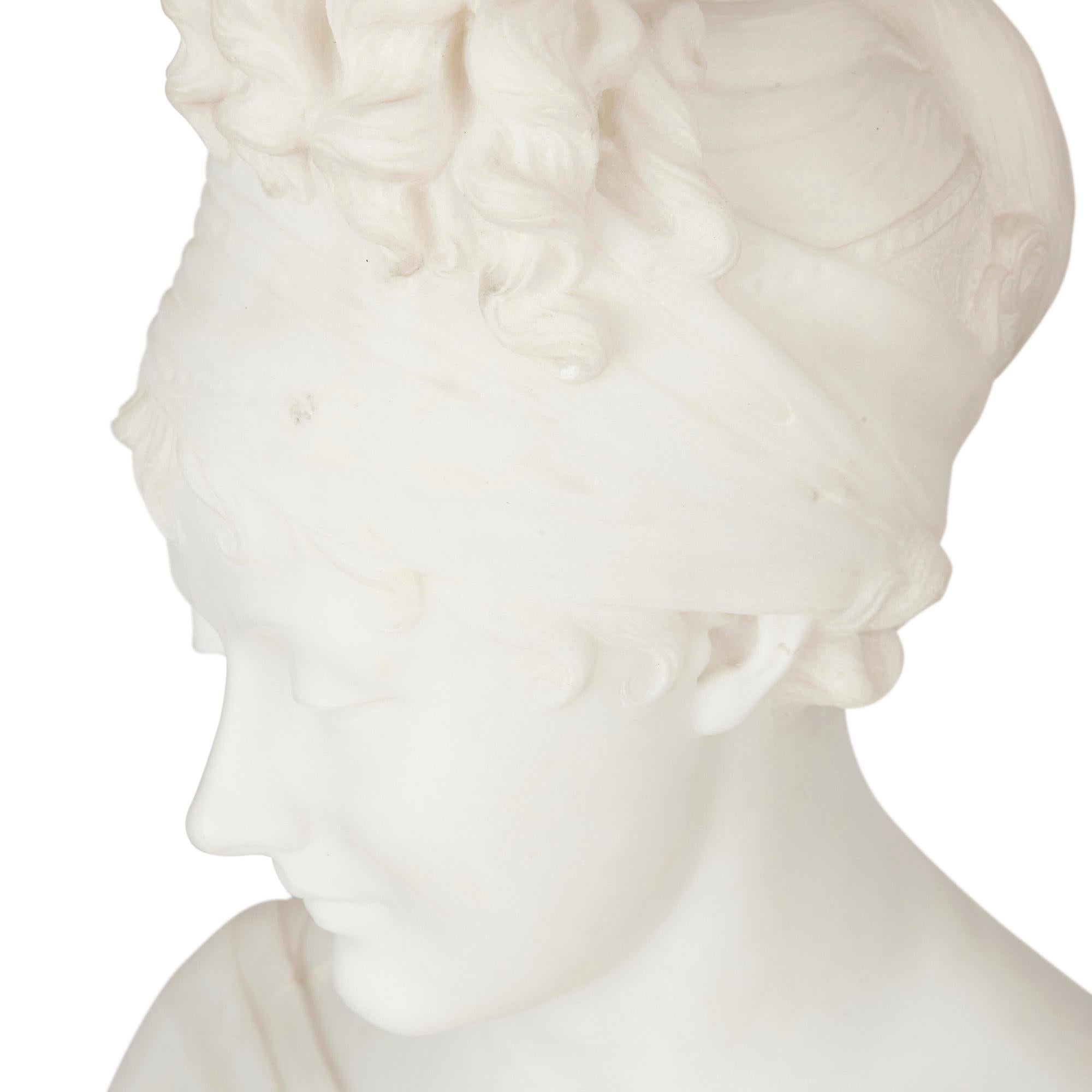 Busto scultoreo neoclassico in marmo di Joseph Chinard In condizioni buone in vendita a London, GB