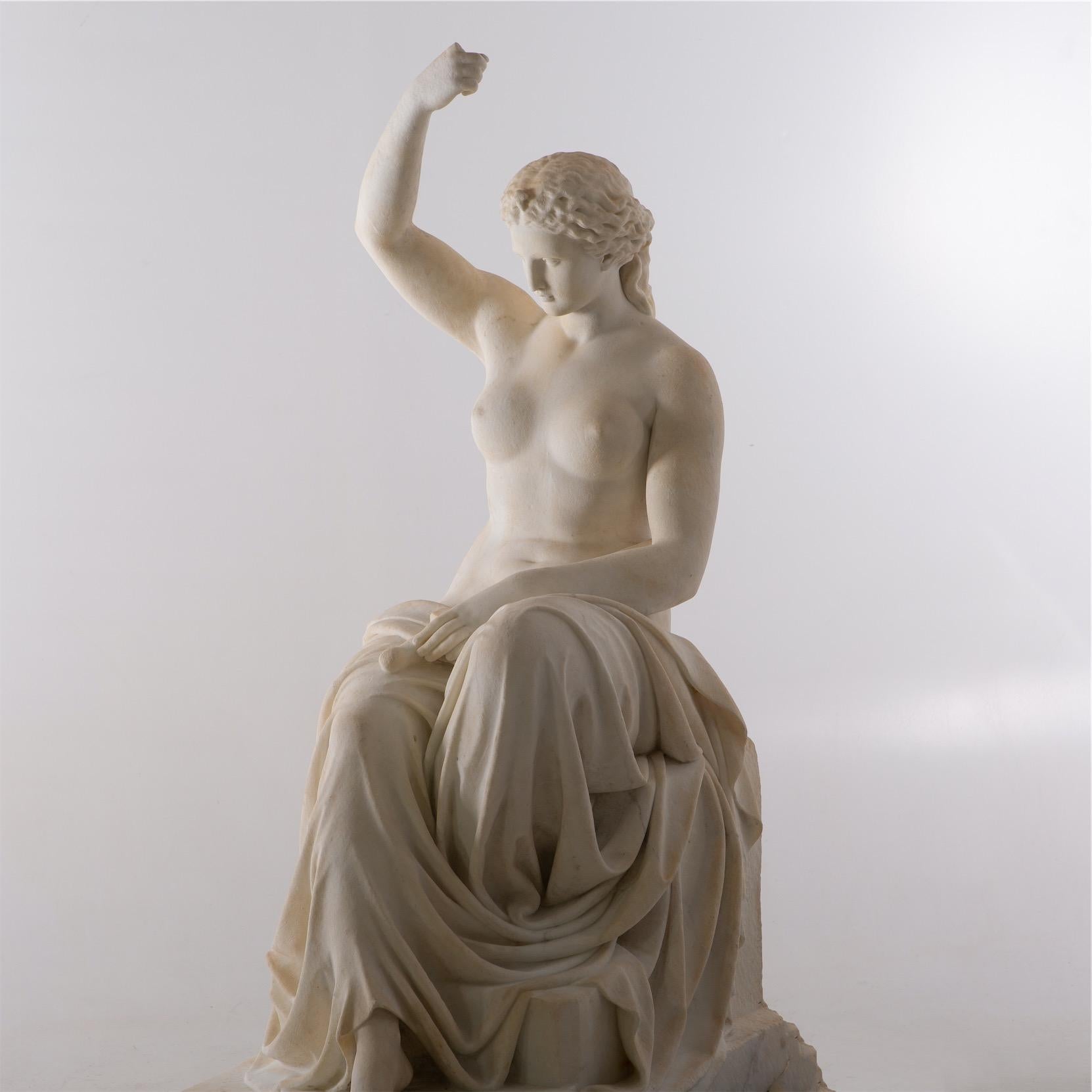 Italian Neoclassical Marble Sculpture of Eirene, Italy, Early 19th Century