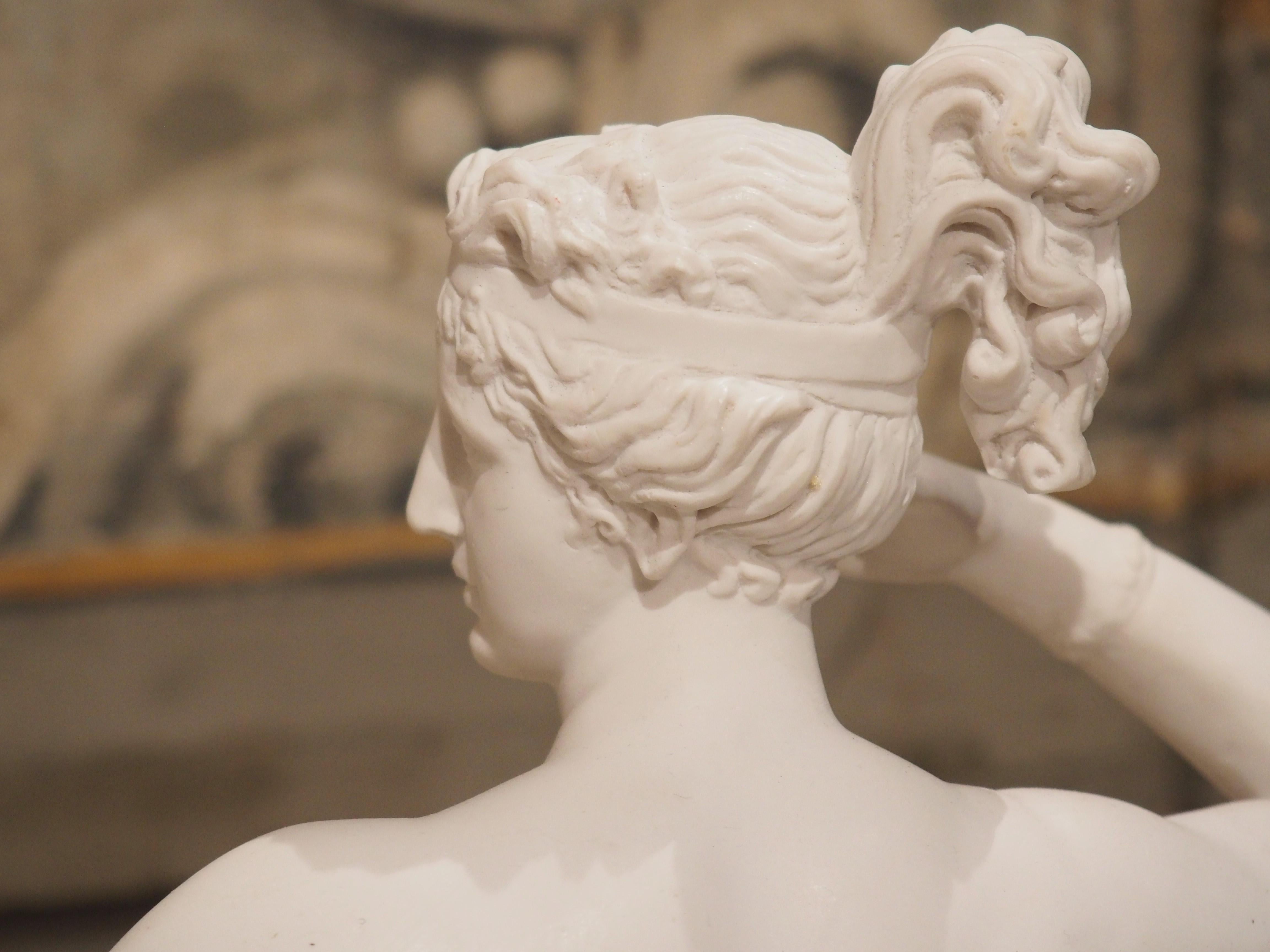 Neoclassical Cast Marble Sculpture, Paolina Bonaparte as Venus Victrix, C. 1950 2